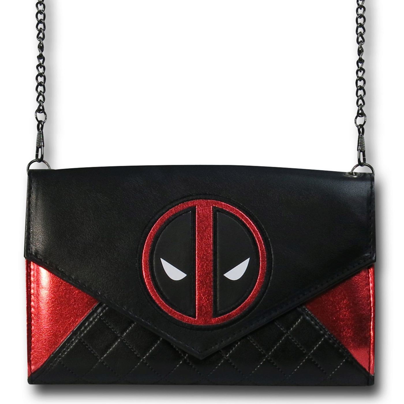 Deadpool Envelope Wallet with Chain, Black