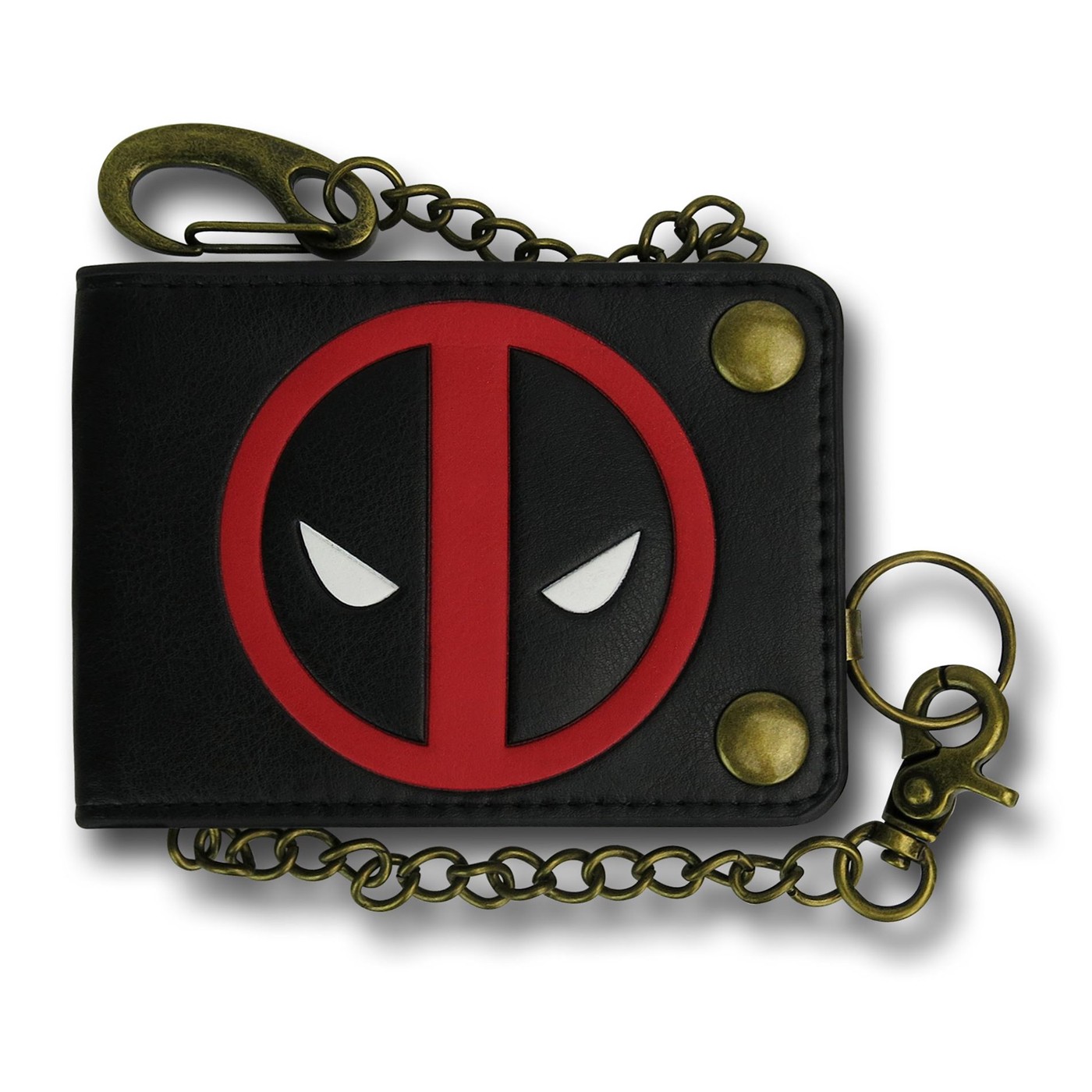 Deadpool Symbol Snap Chain Wallet, Black