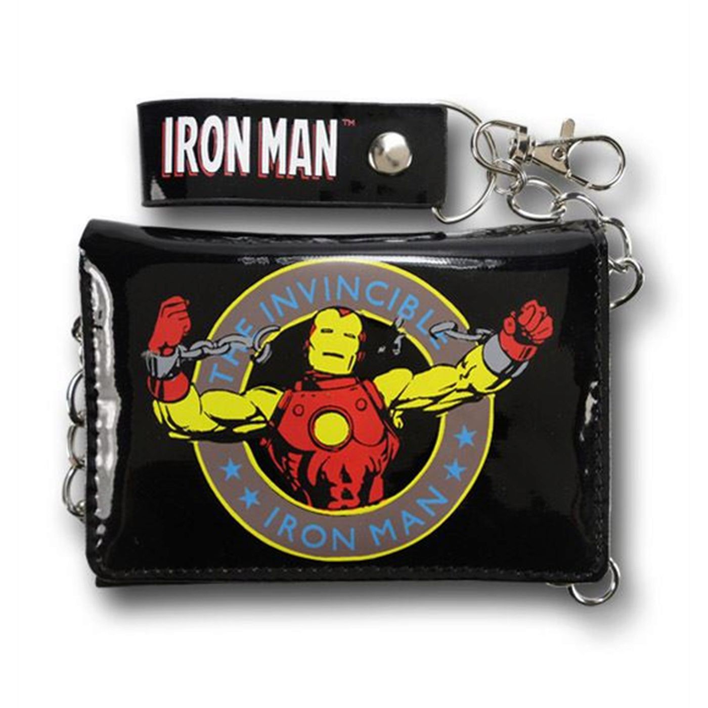 Iron Man Burst Chains Chain Wallet, Black