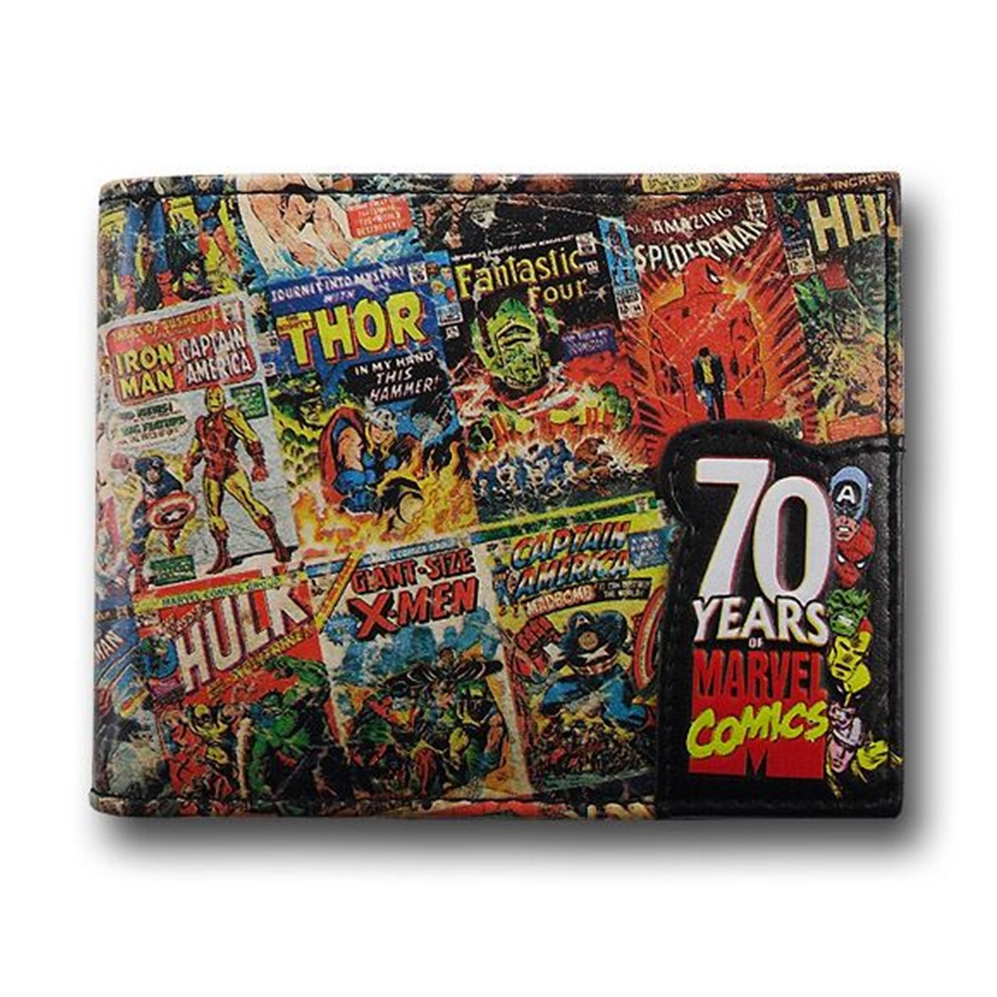 Marvel Comic Covers Wallet, White