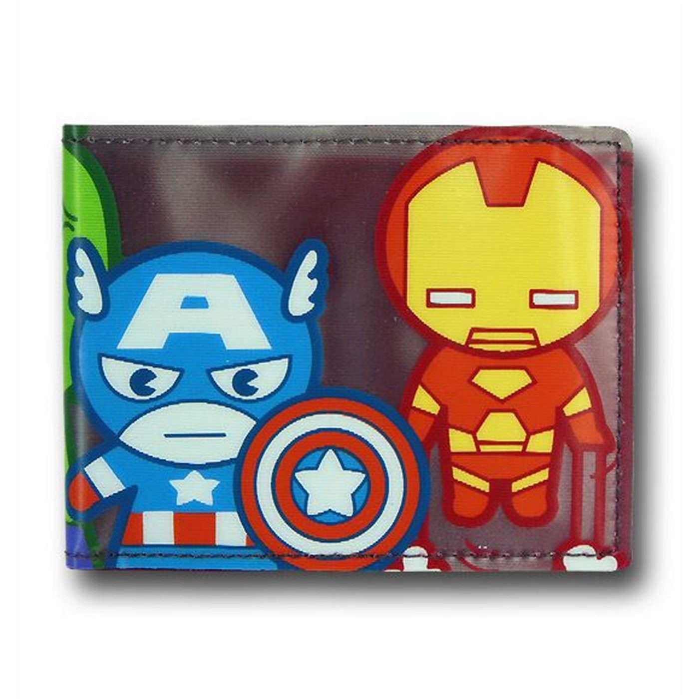 Marvel Heroes Kawaii Fat Free Wallet, Black