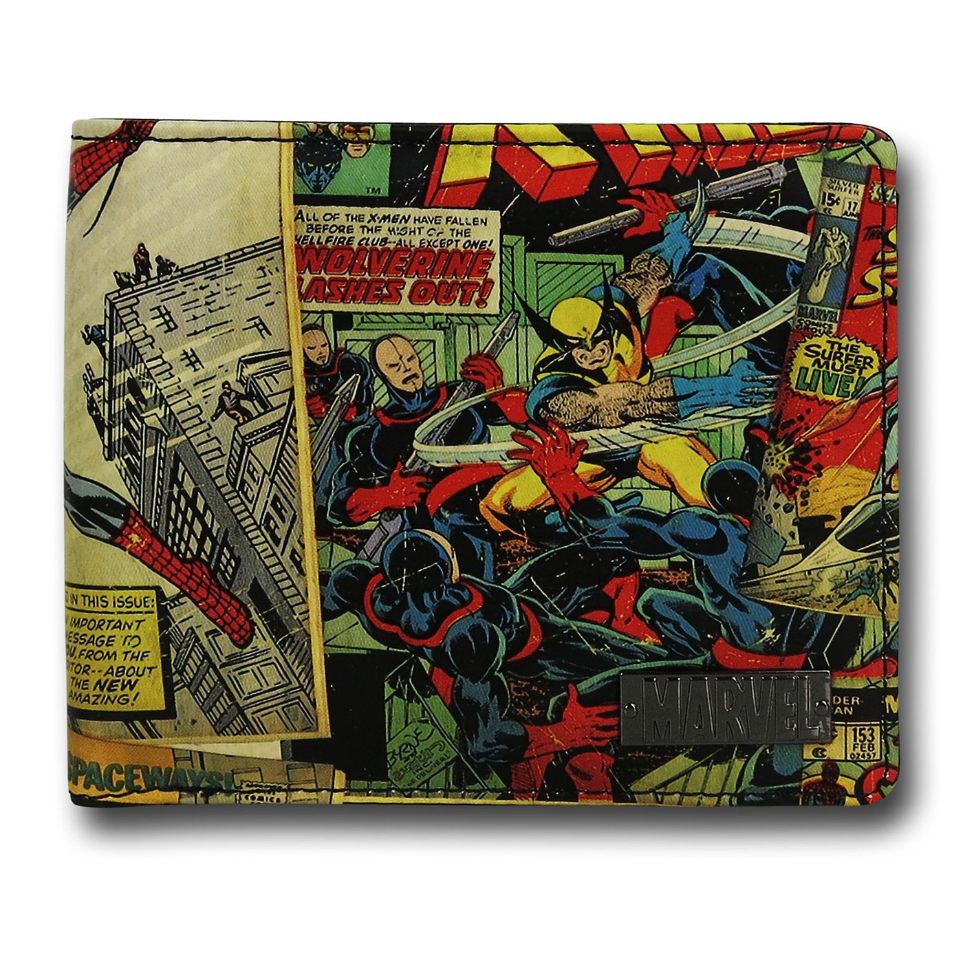 Marvel Classic Cover Mosaic Wallet, White