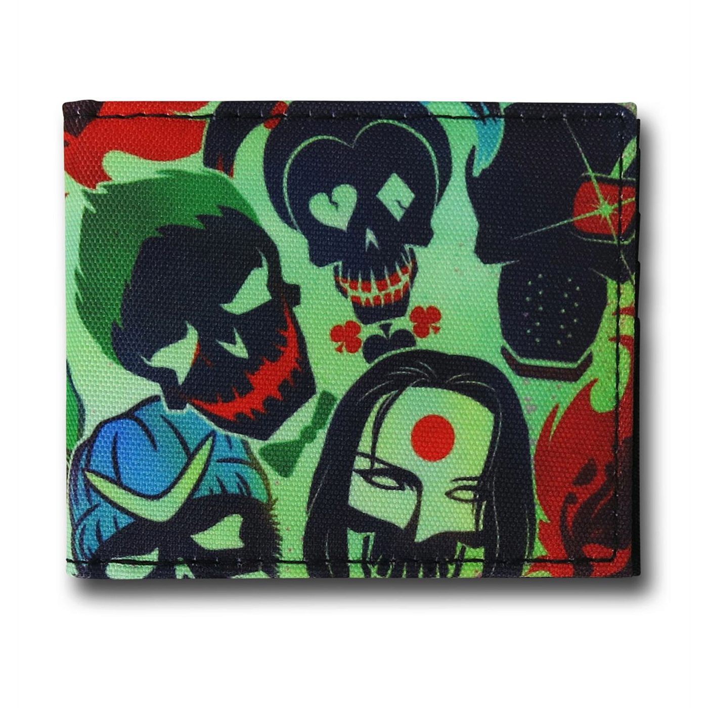 Suicide Squad Skulls Men's Wallet, Green
