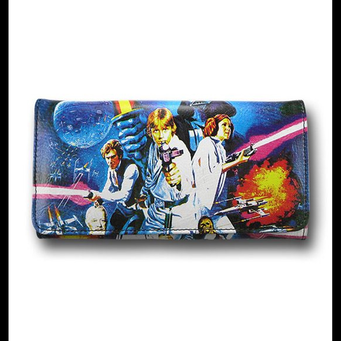 Star Wars Ladies Leather Poster Wallet, Blue