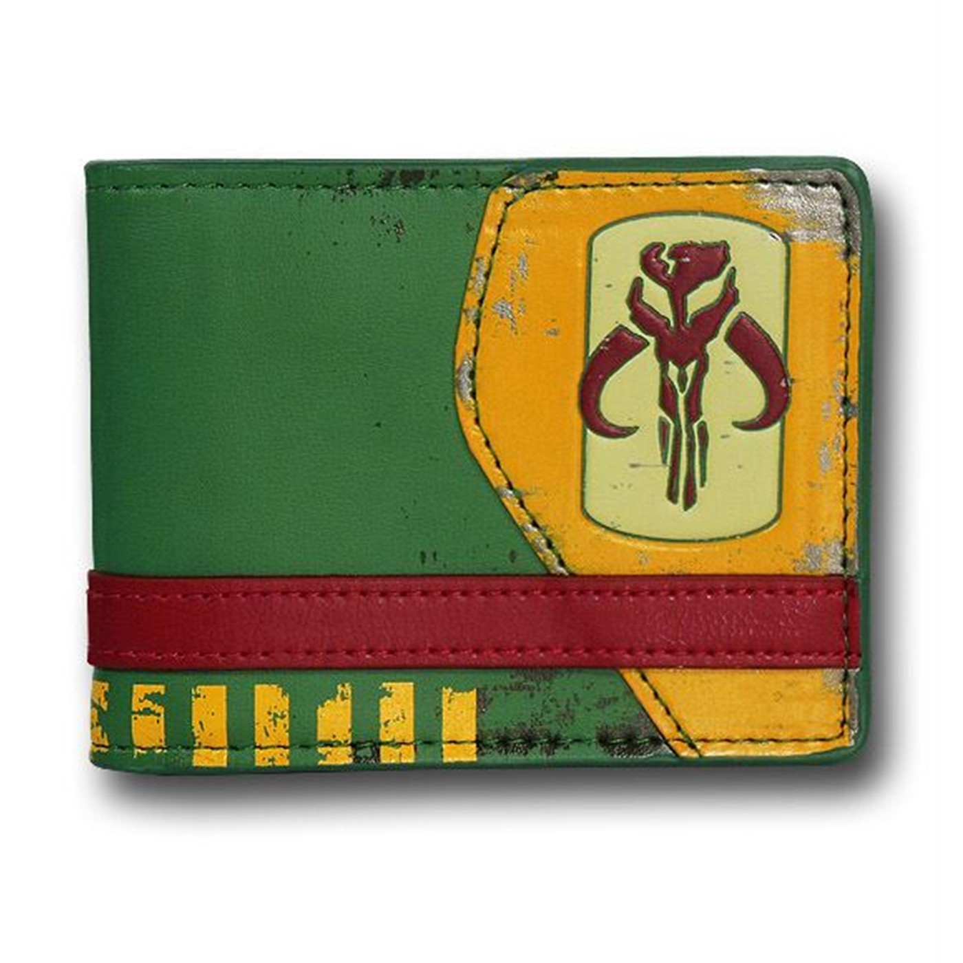 Star Wars Mandalorian Symbol Bi-Fold Wallet, Green