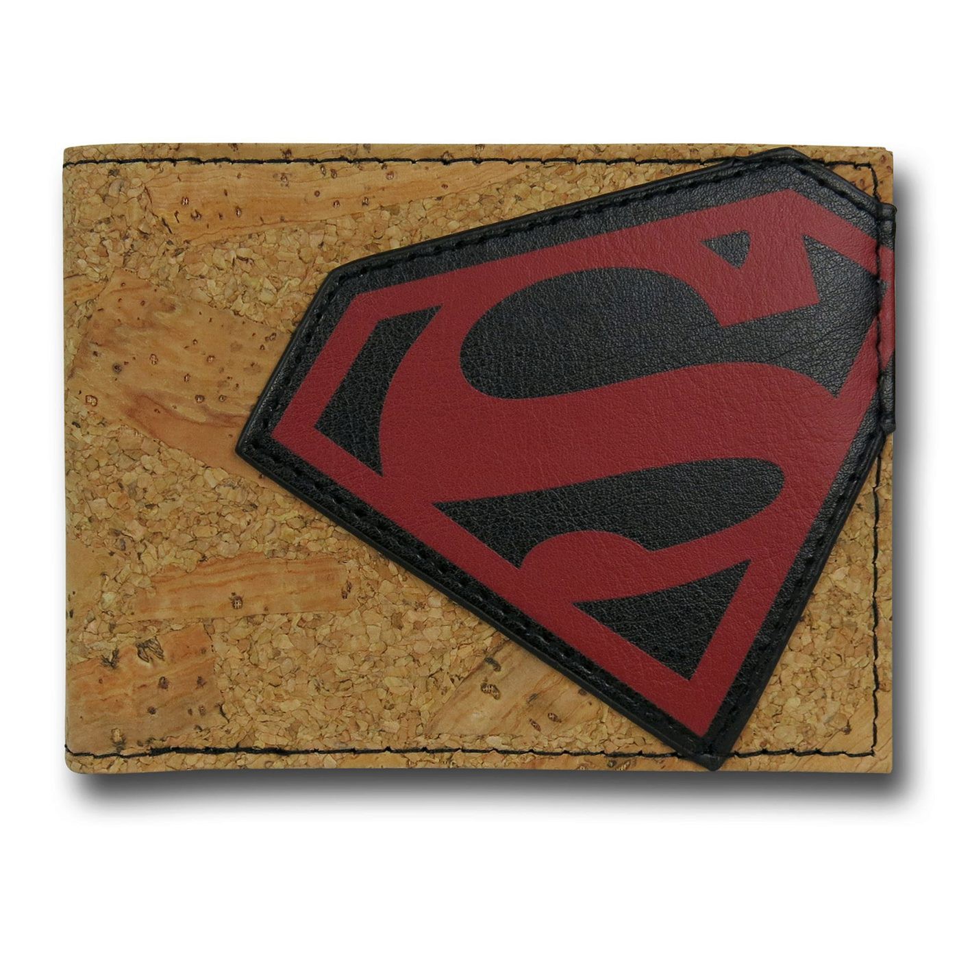 Superman Cork Bi-Fold Wallet, Brown
