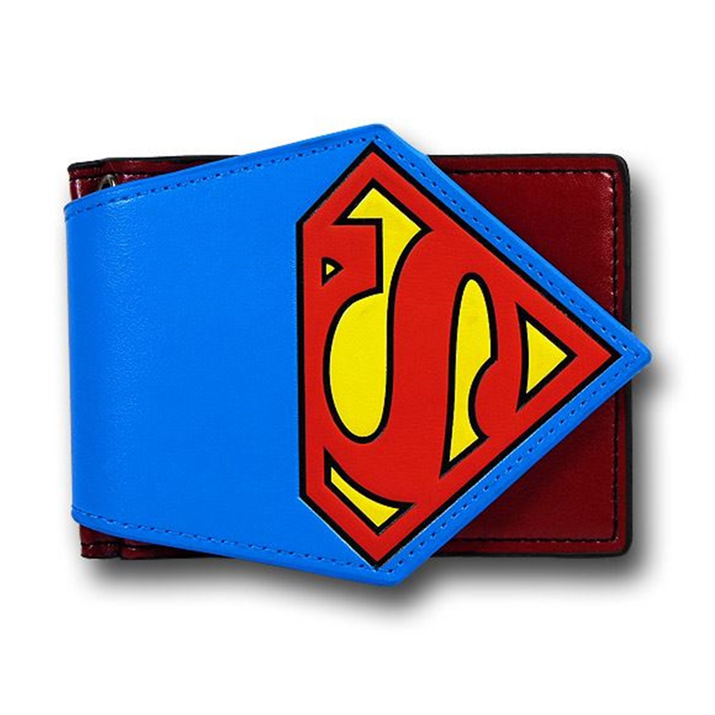 Superman Pocket Symbol Bi-Fold Wallet, Red