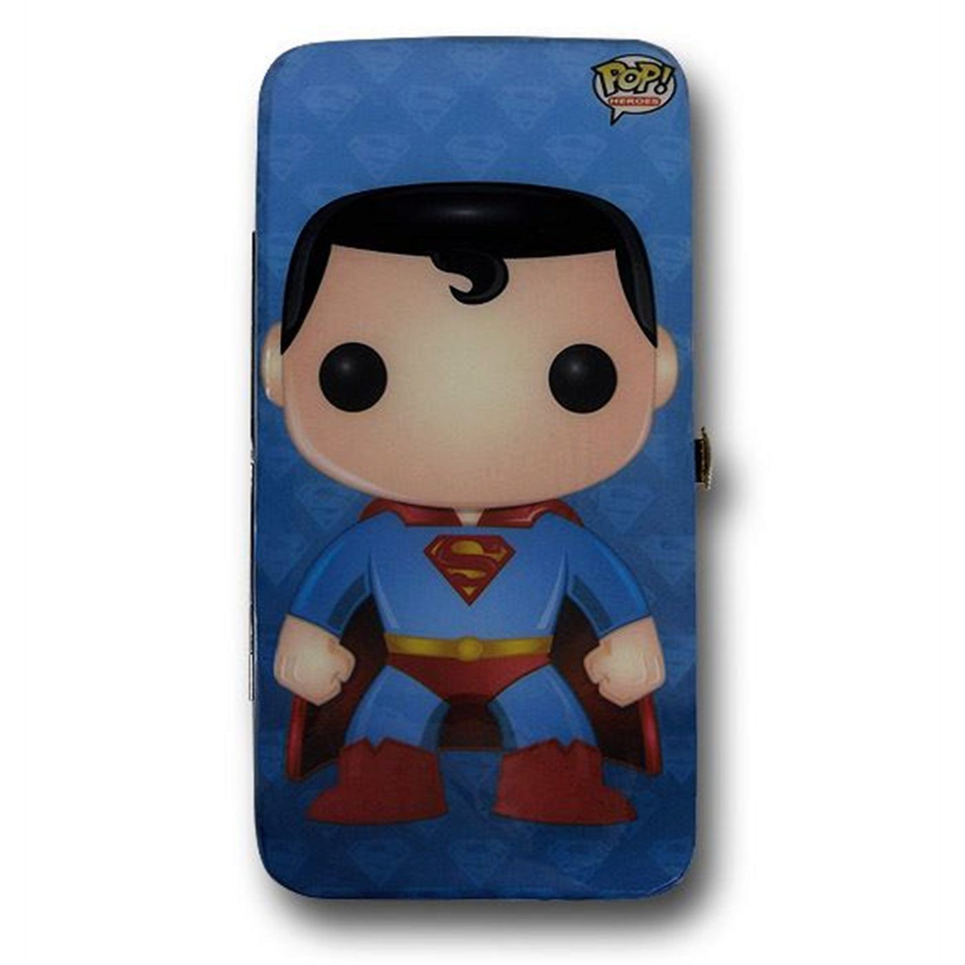 Superman Pop Heroes Hinged Ladies Wallet, Blue