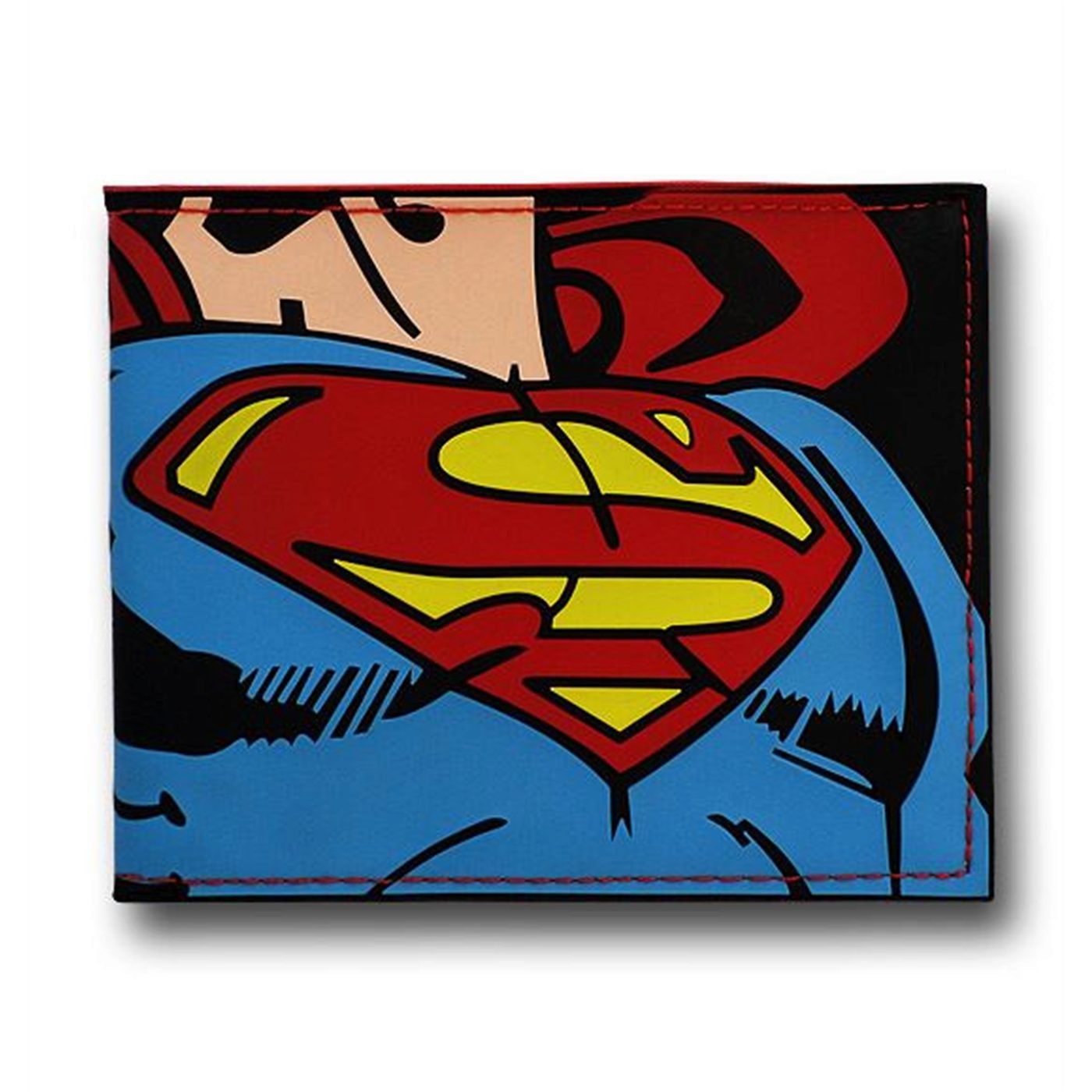 Superman Embossed Torso PVC Wallet, Blue