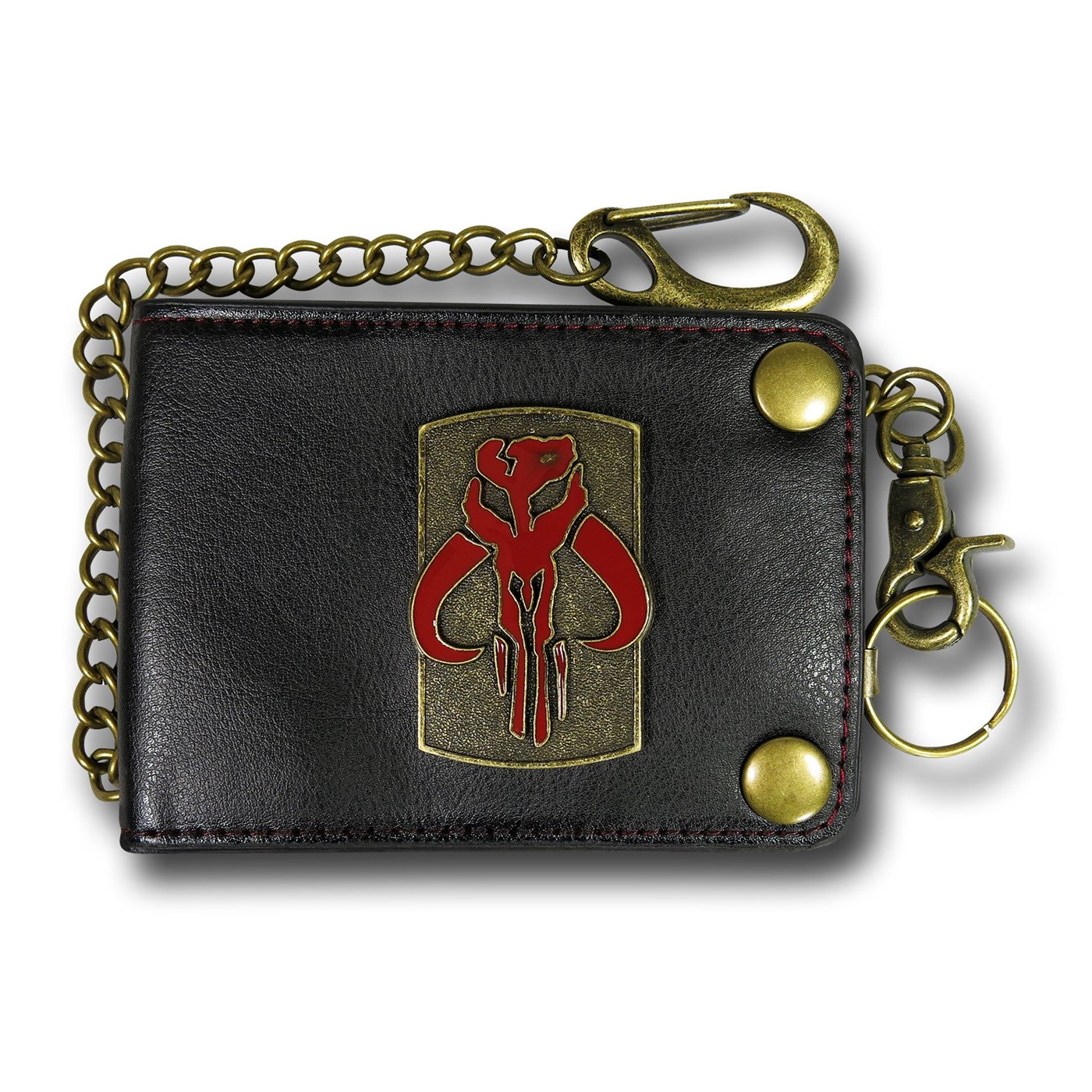 Star Wars Boba Fett Mandalorian Chain Wallet, Black