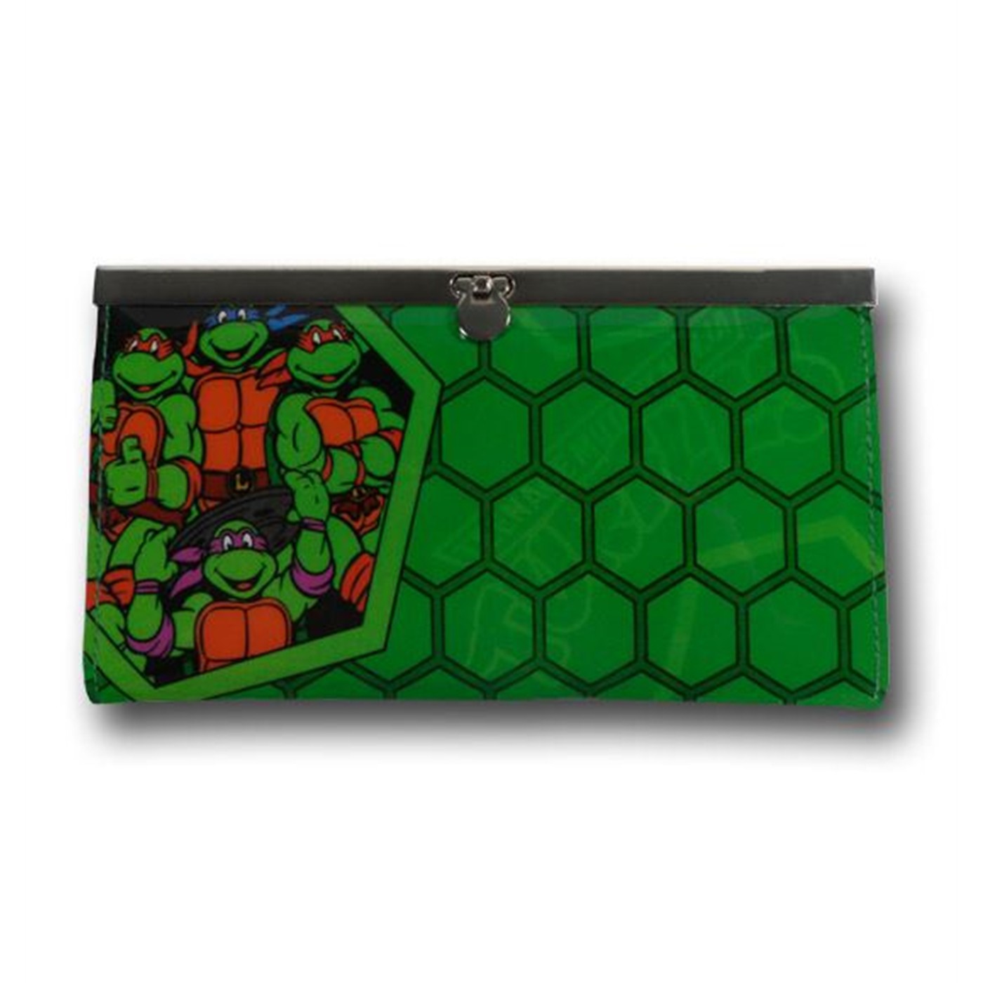 TMNT Shell Ladies' Hinged Wallet, Green