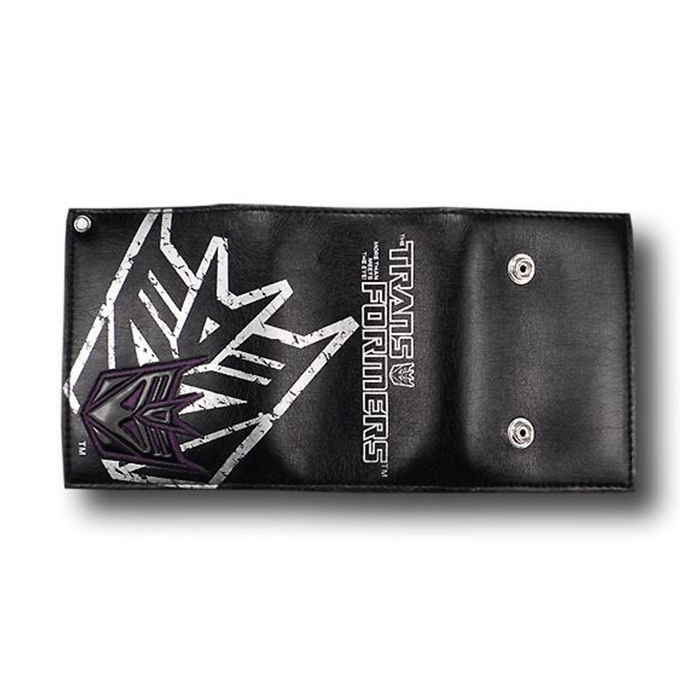Transformers Decepticon Symbol Black Chain Wallet, Black