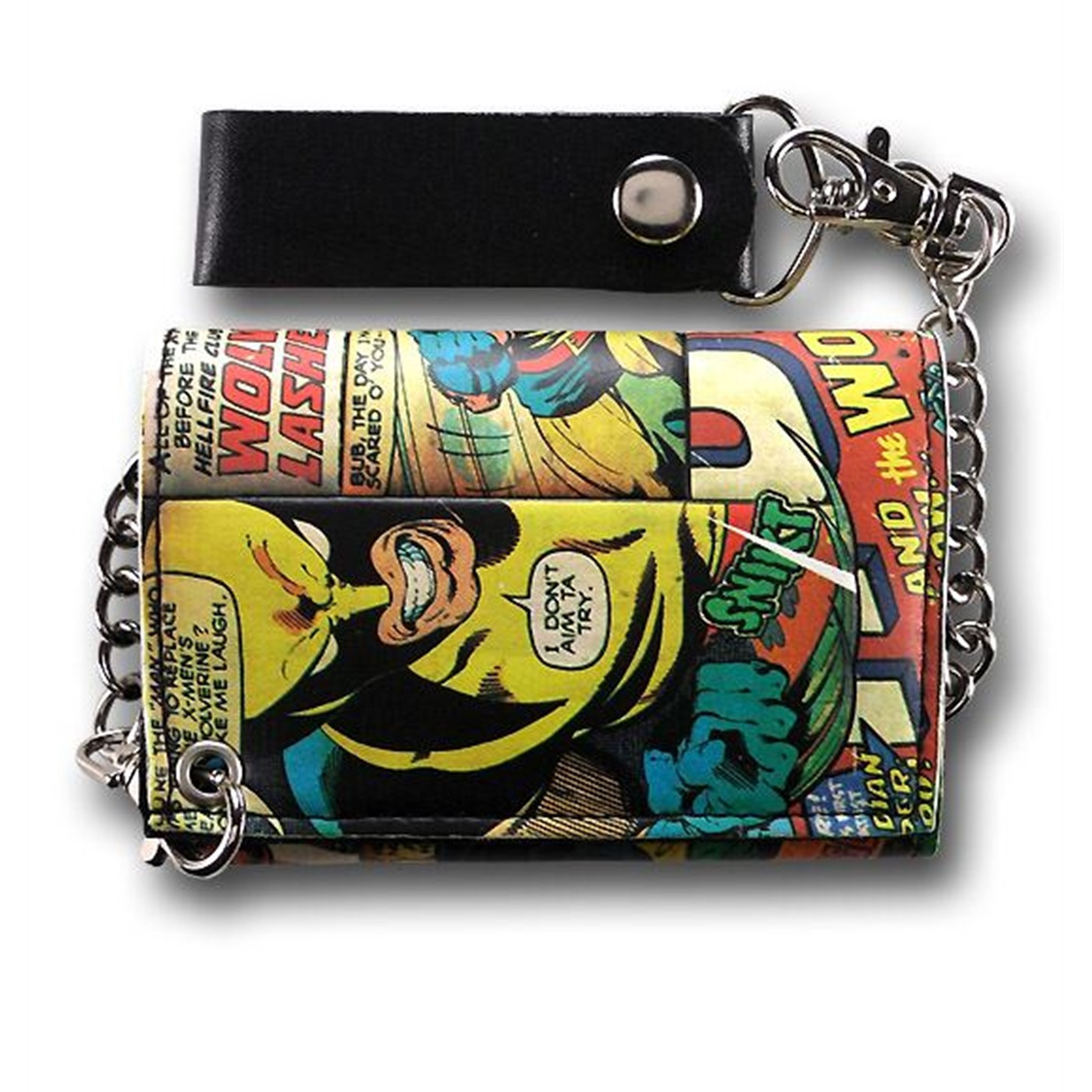 Wolverine Retro Comic Chain Wallet, Black