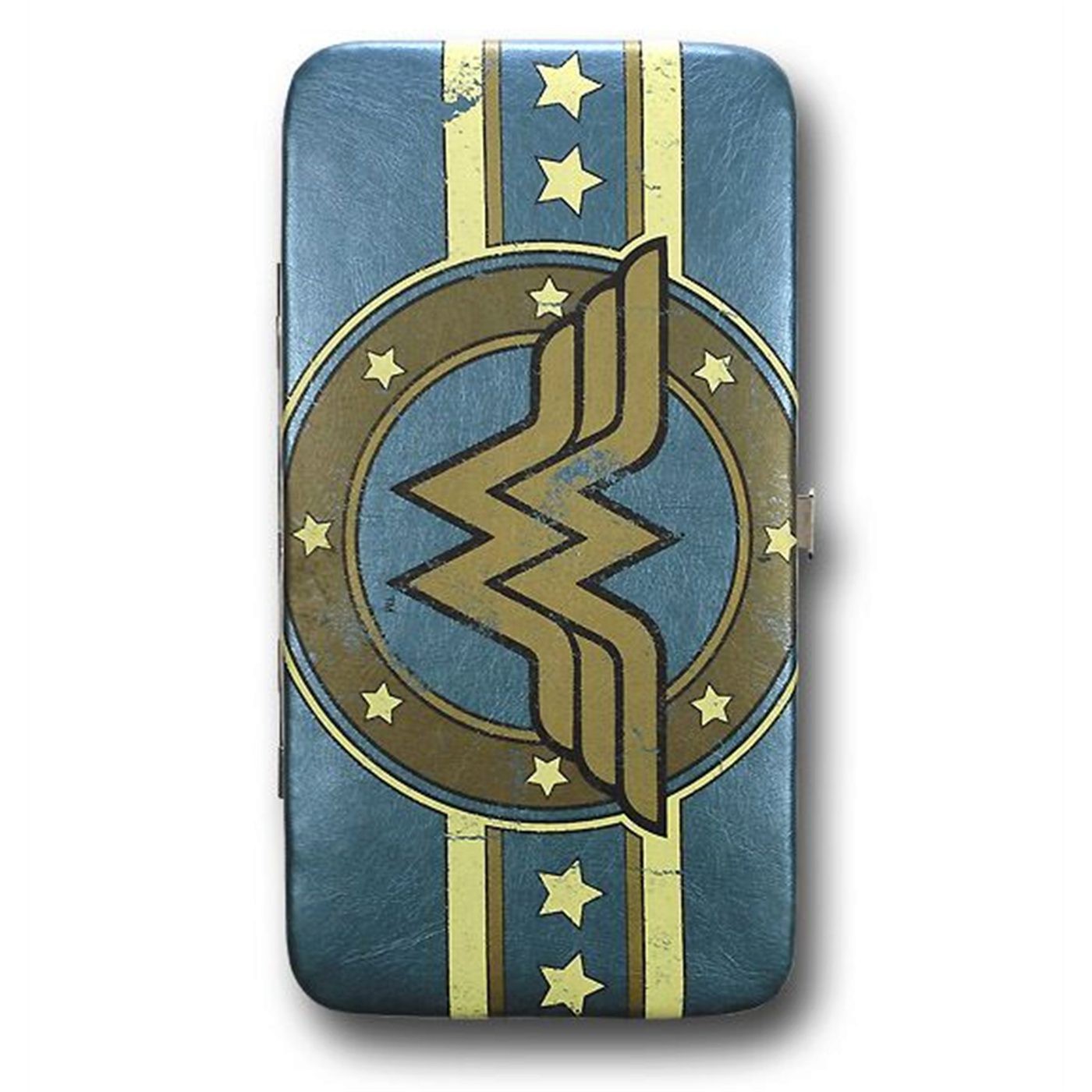 Wonder Woman Symbol Metallic Ladies Wallet, Green