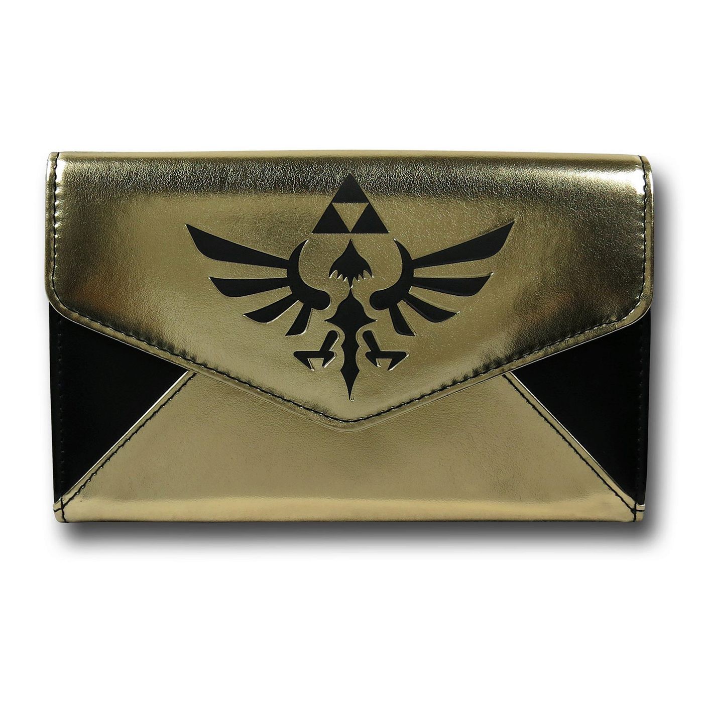 Zelda Black & Gold Envelope Wallet