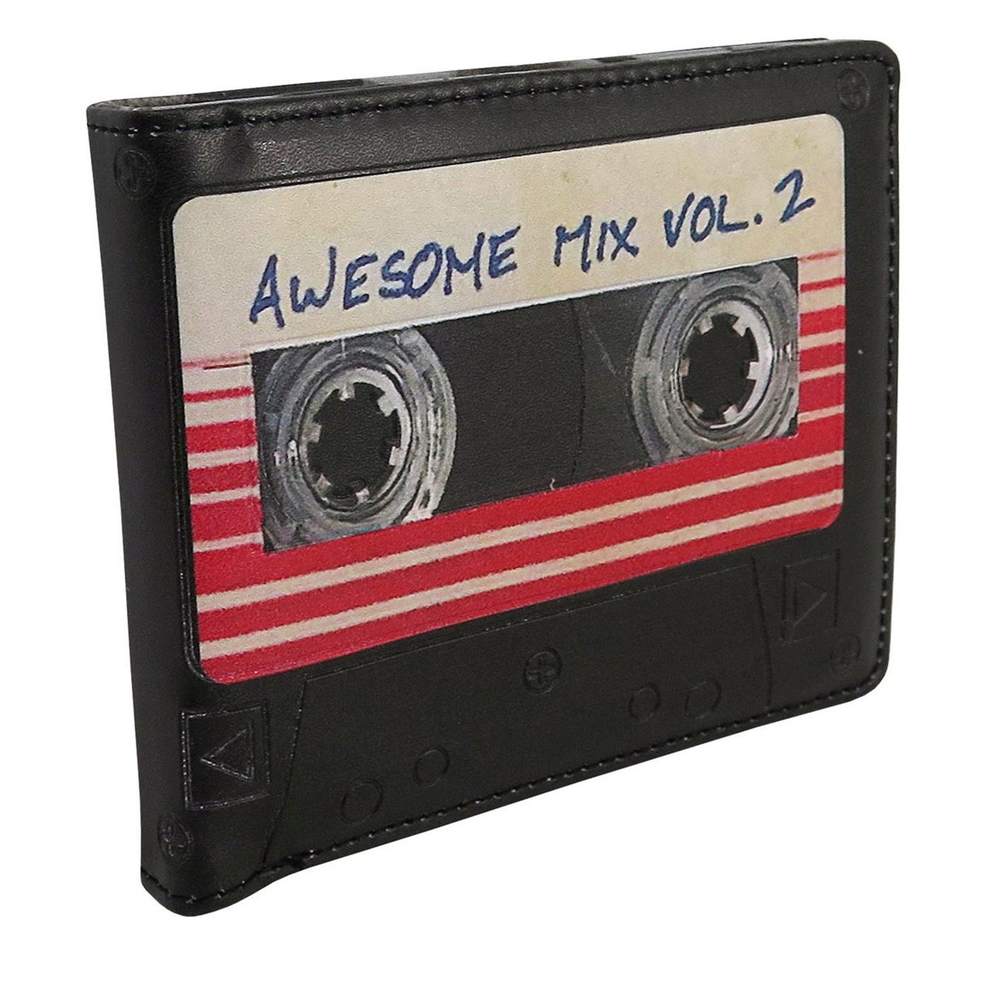 GOTG Vol. 2 Mixtape Men's Bi-Fold Wallet, Black