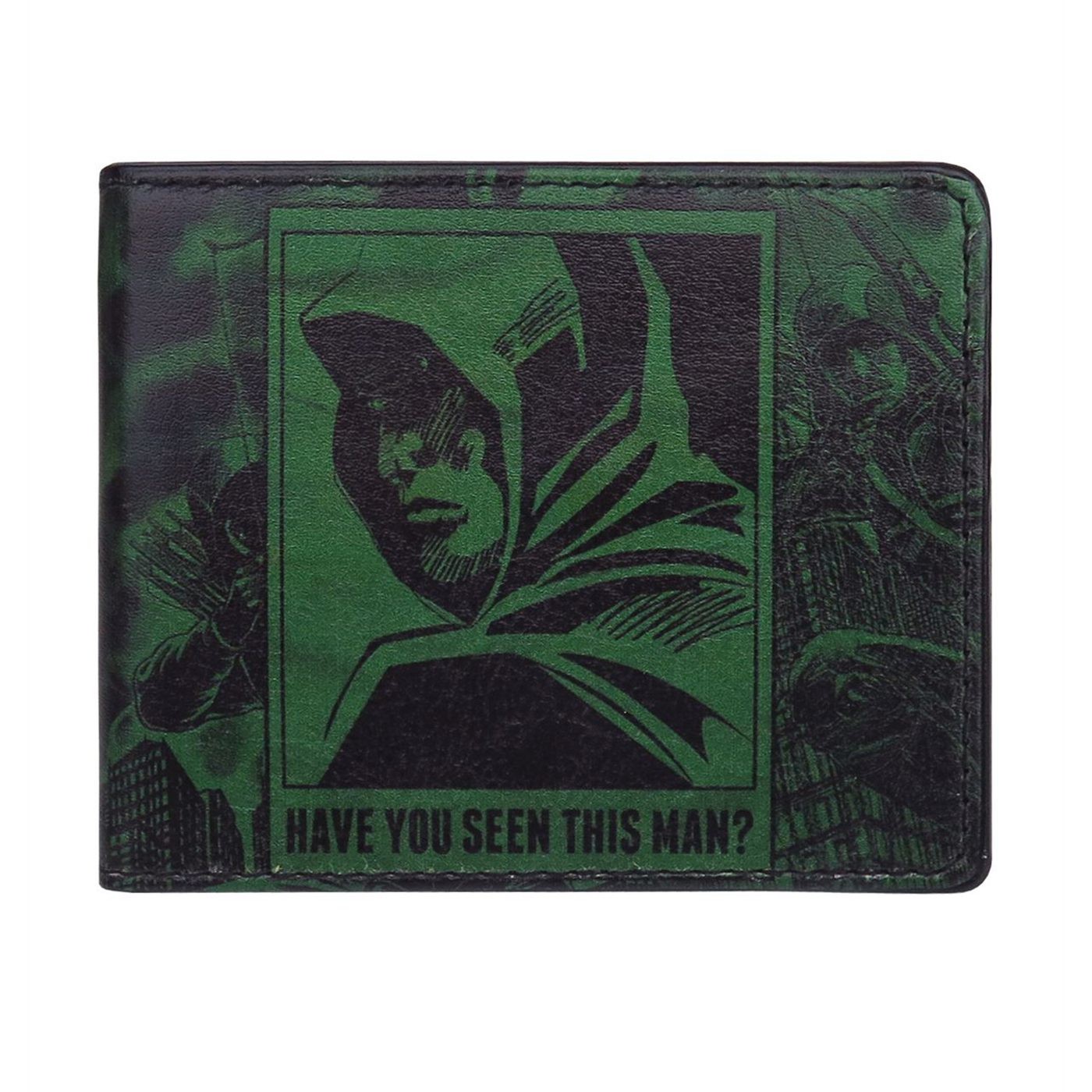 Green Arrow Wanted Poster Bi-Fold Wallet, Green