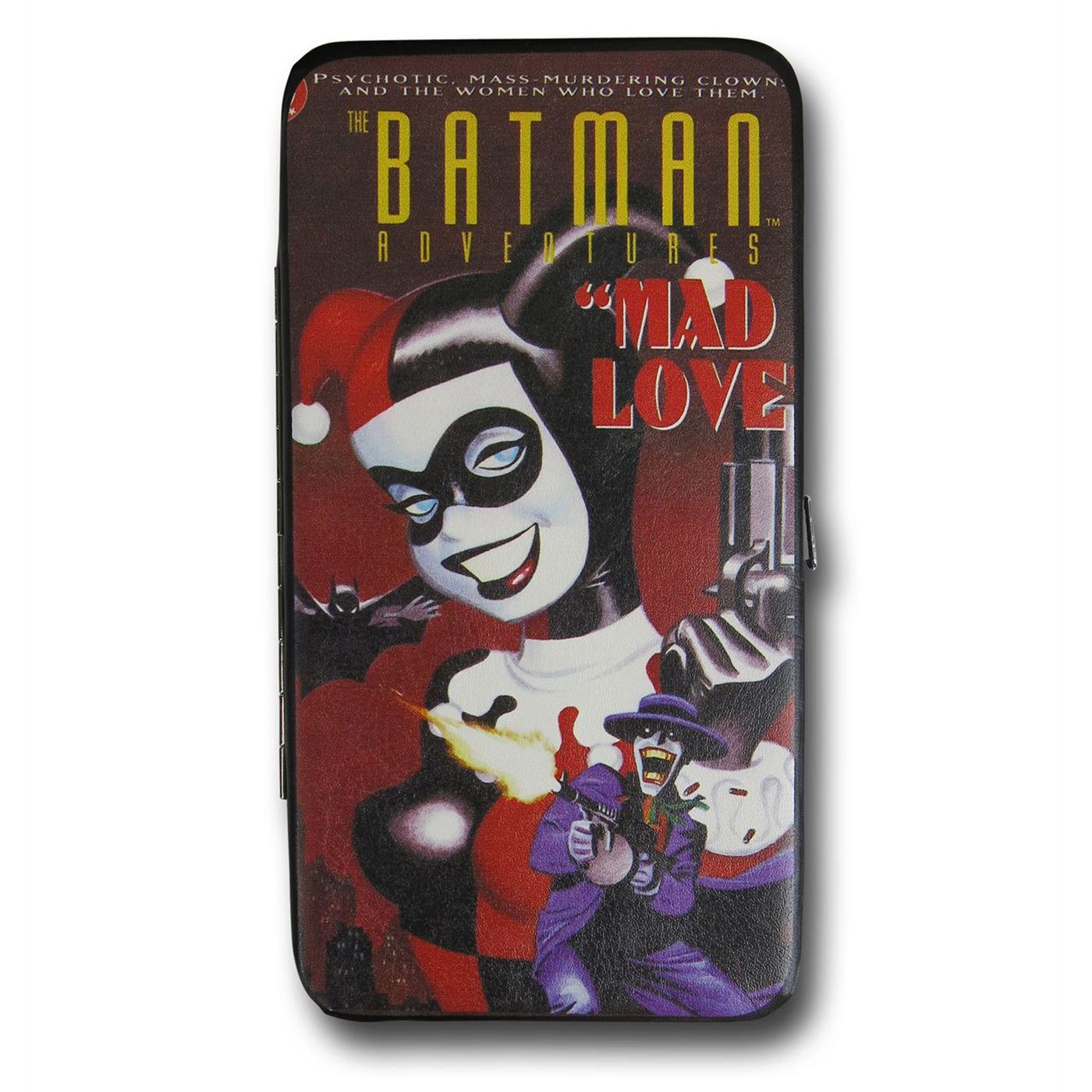 Harley Quinn Joker Mad Love Women's Hinged Wallet, Red