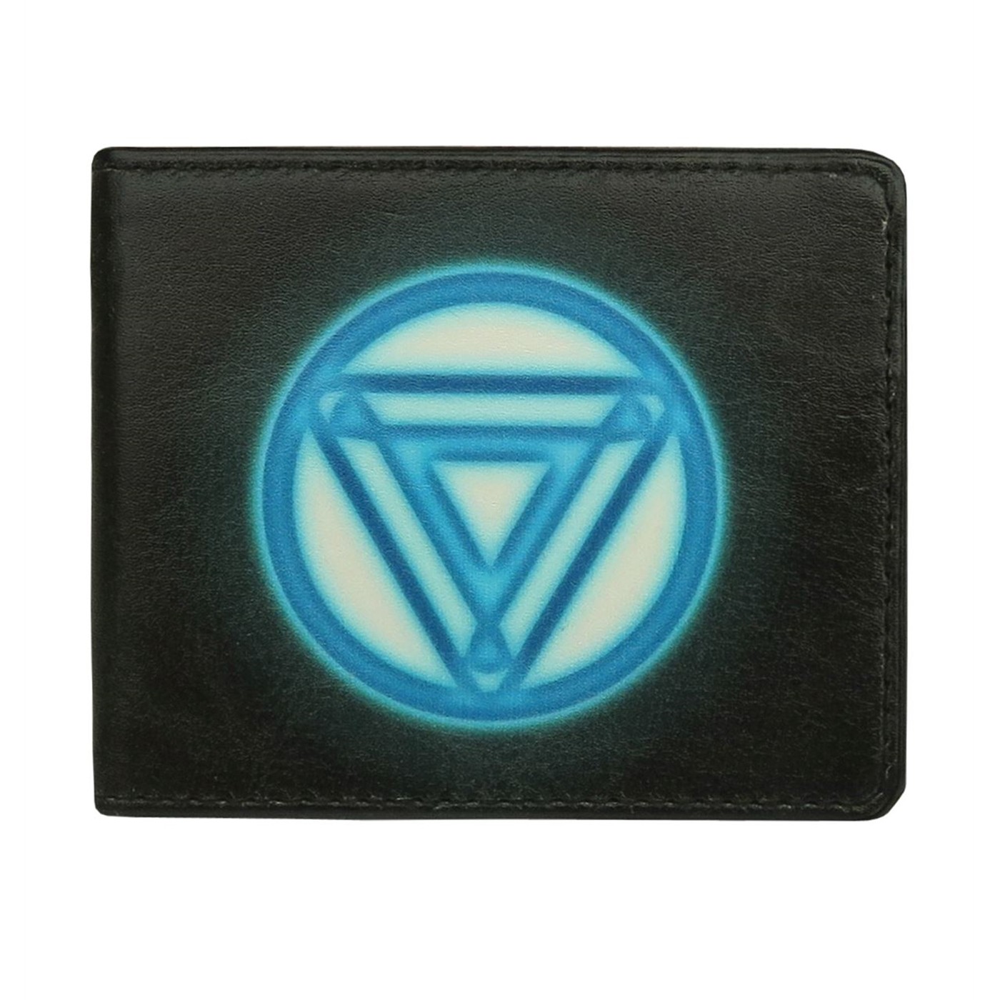 Iron Man Arc Reactor Bi-Fold Wallet, Black