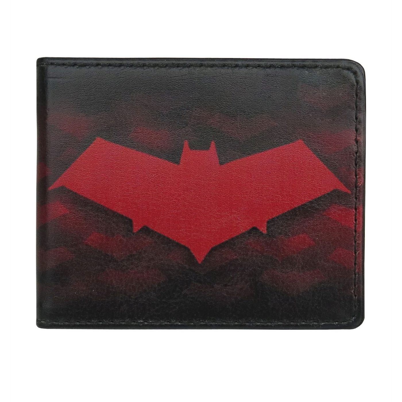Red Hood Symbols All-Over Print Bi-Fold Wallet, Red