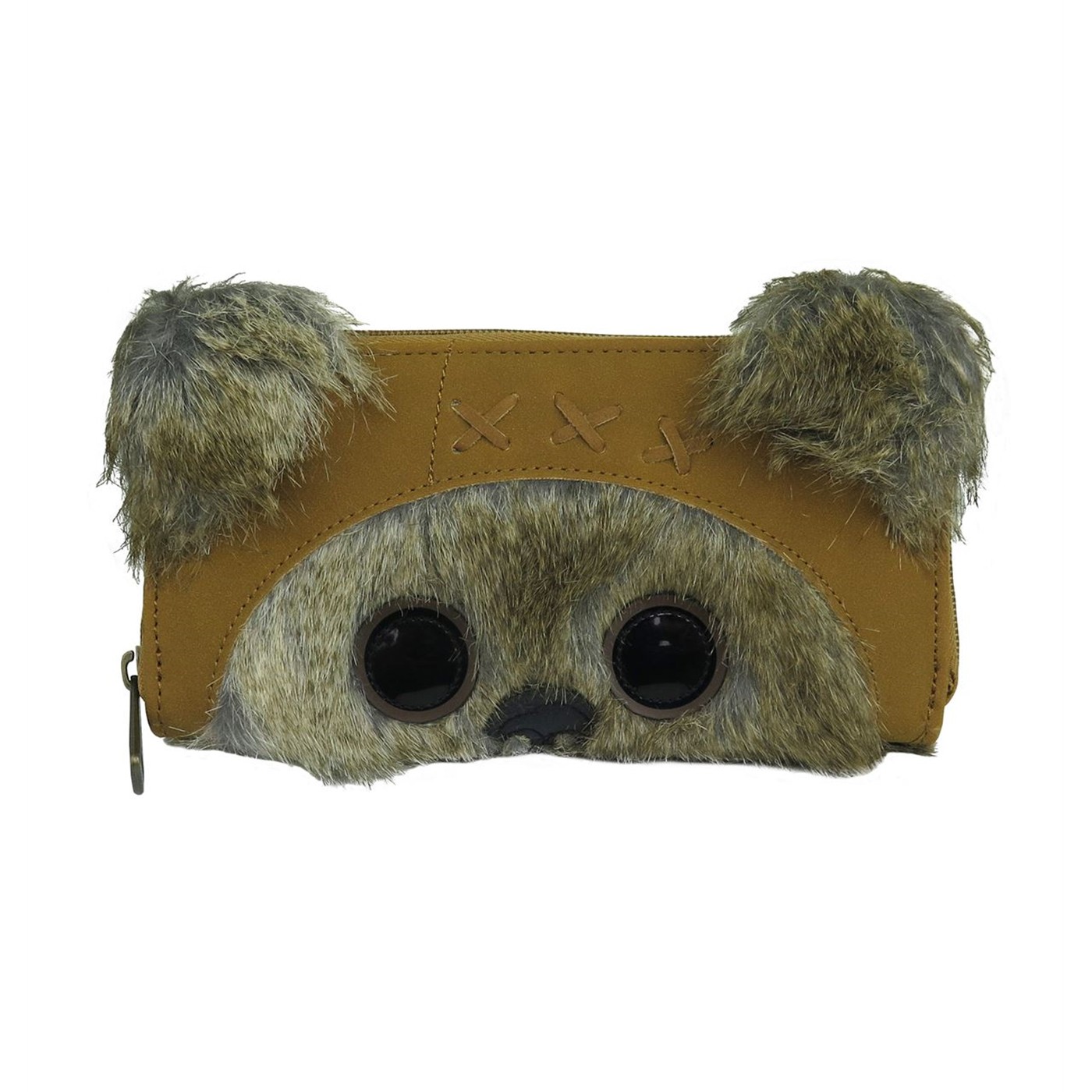 Star Wars Ewok Zipper Wallet, Brown