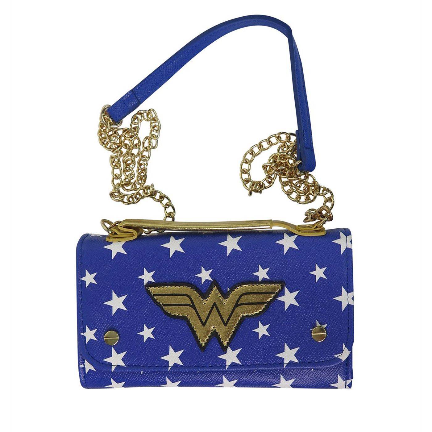 Wonder Woman Crossbody Clutch Wallet, Blue
