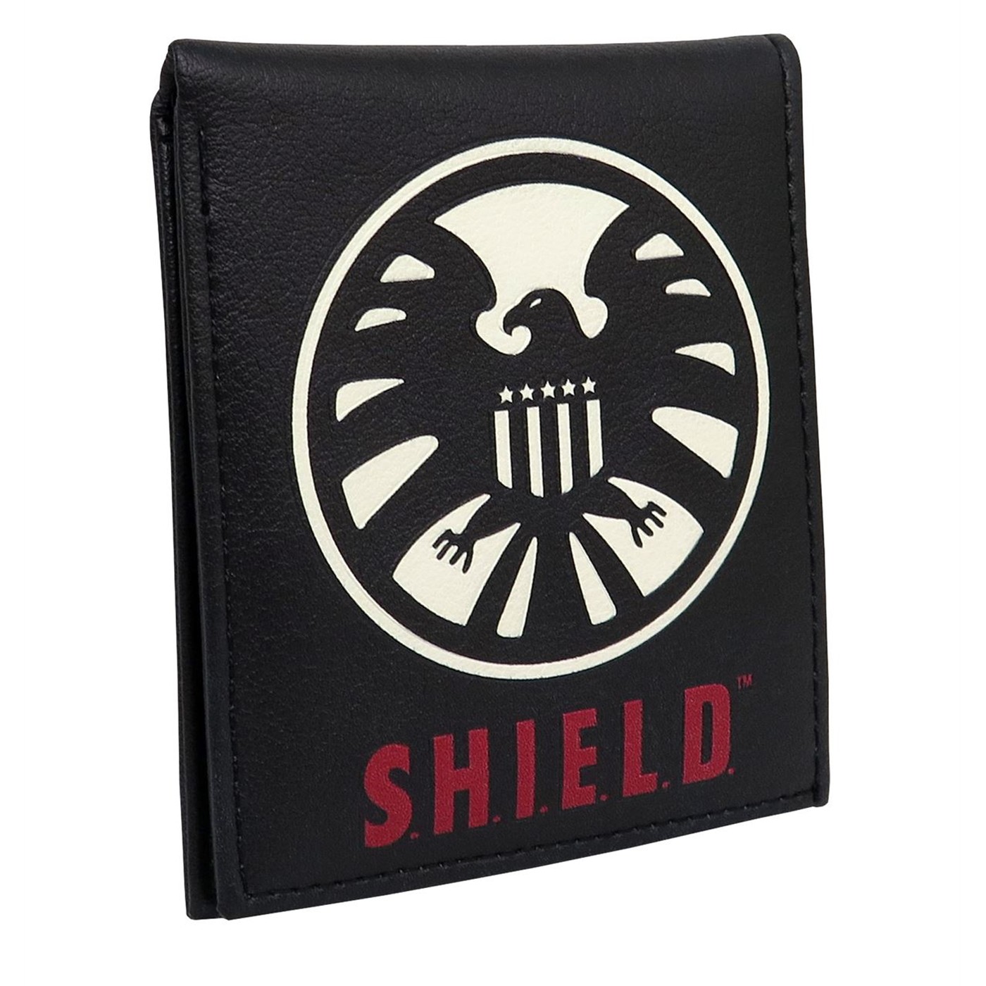 Shield Classic Logo Men's Bi-Fold Wallet, Black