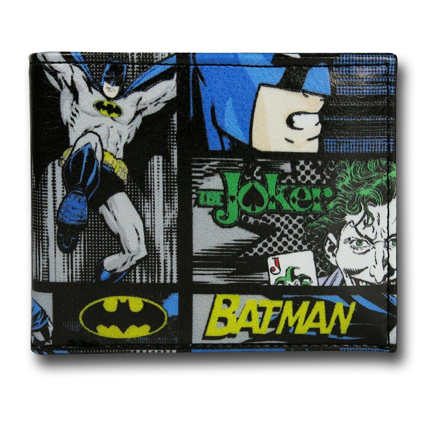 Batman Vs. Joker Bi-Fold Wallet, Black