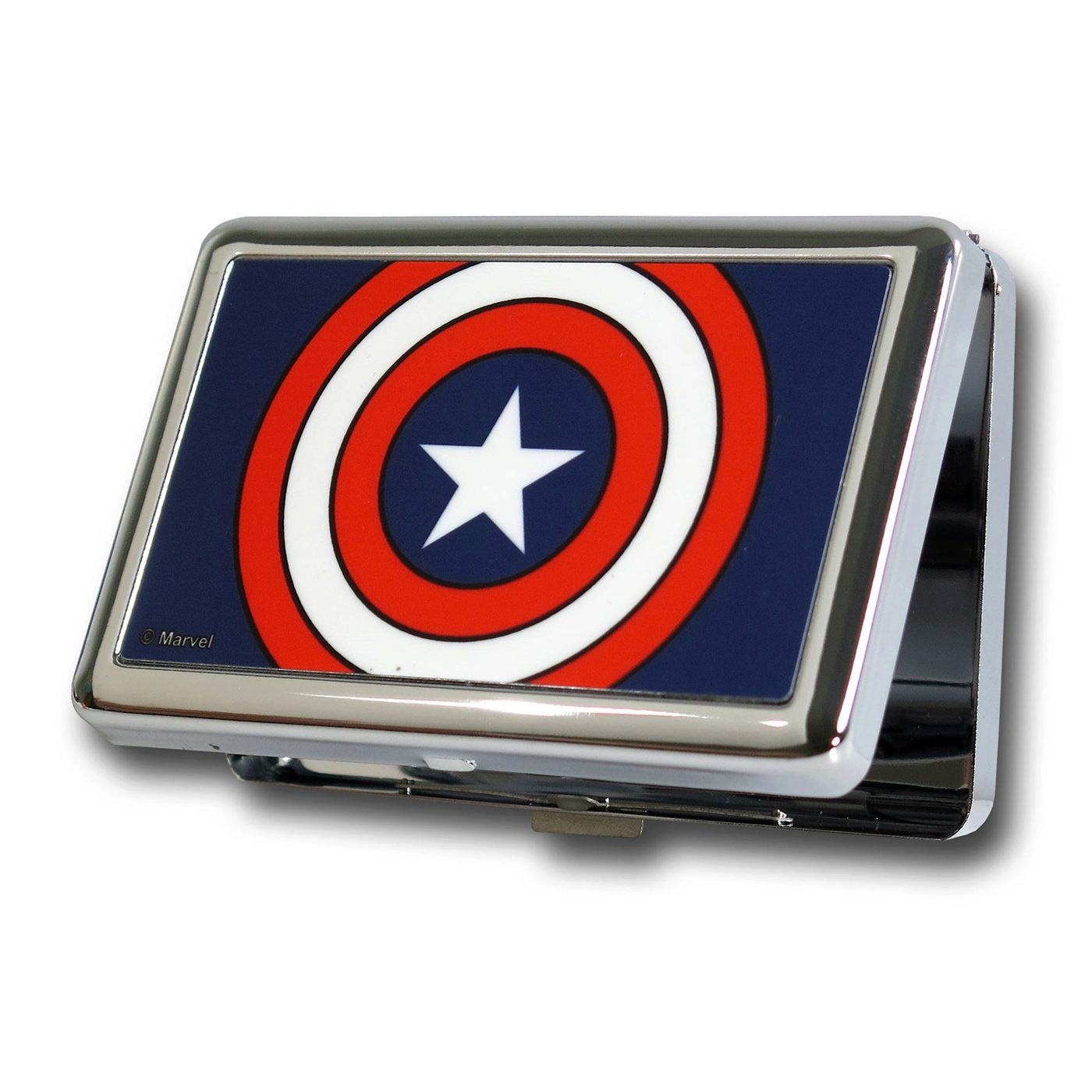 Captain America Shield Business Card Holder, Blue