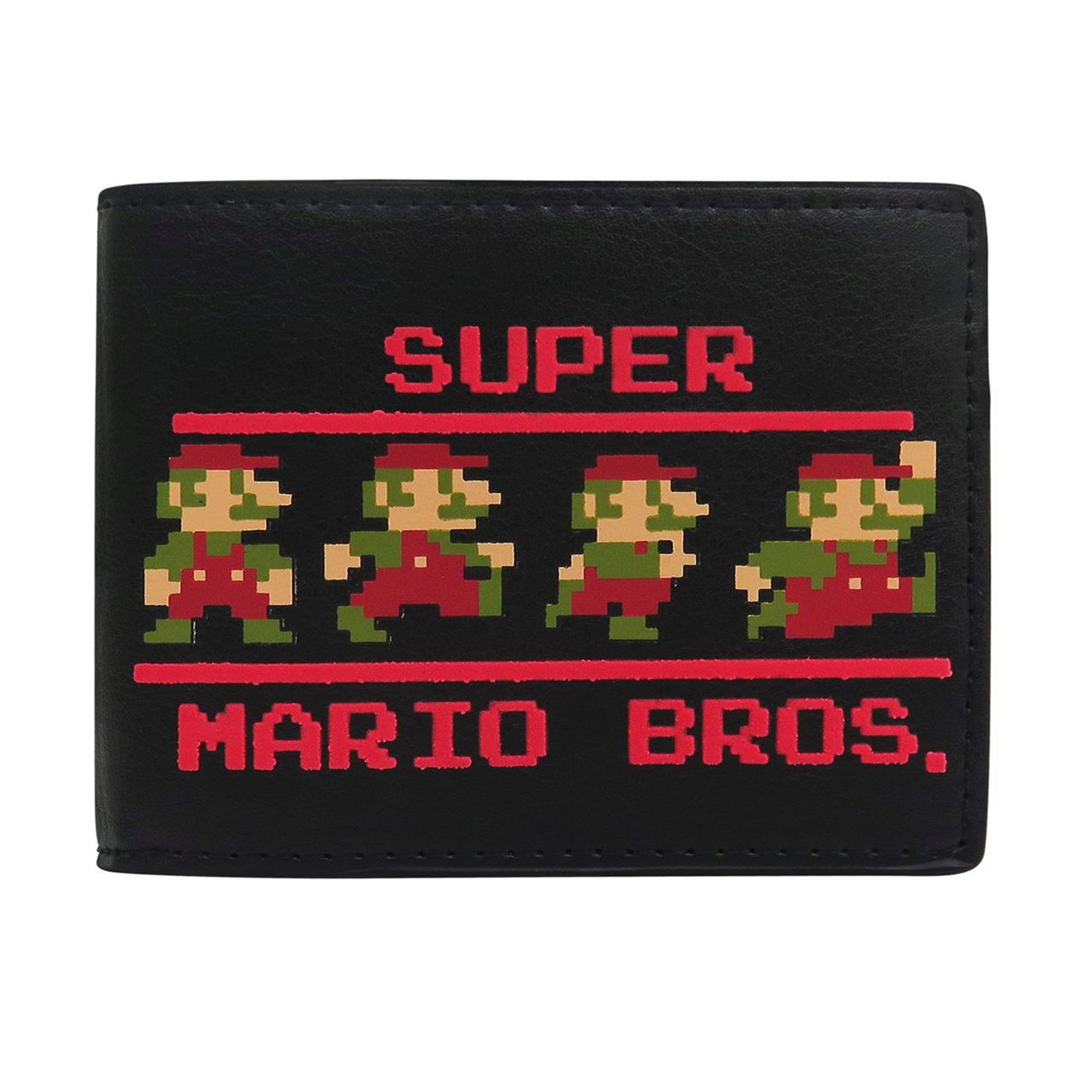 Nintendo Super Mario Bros. Bi-Fold Wallet, Black