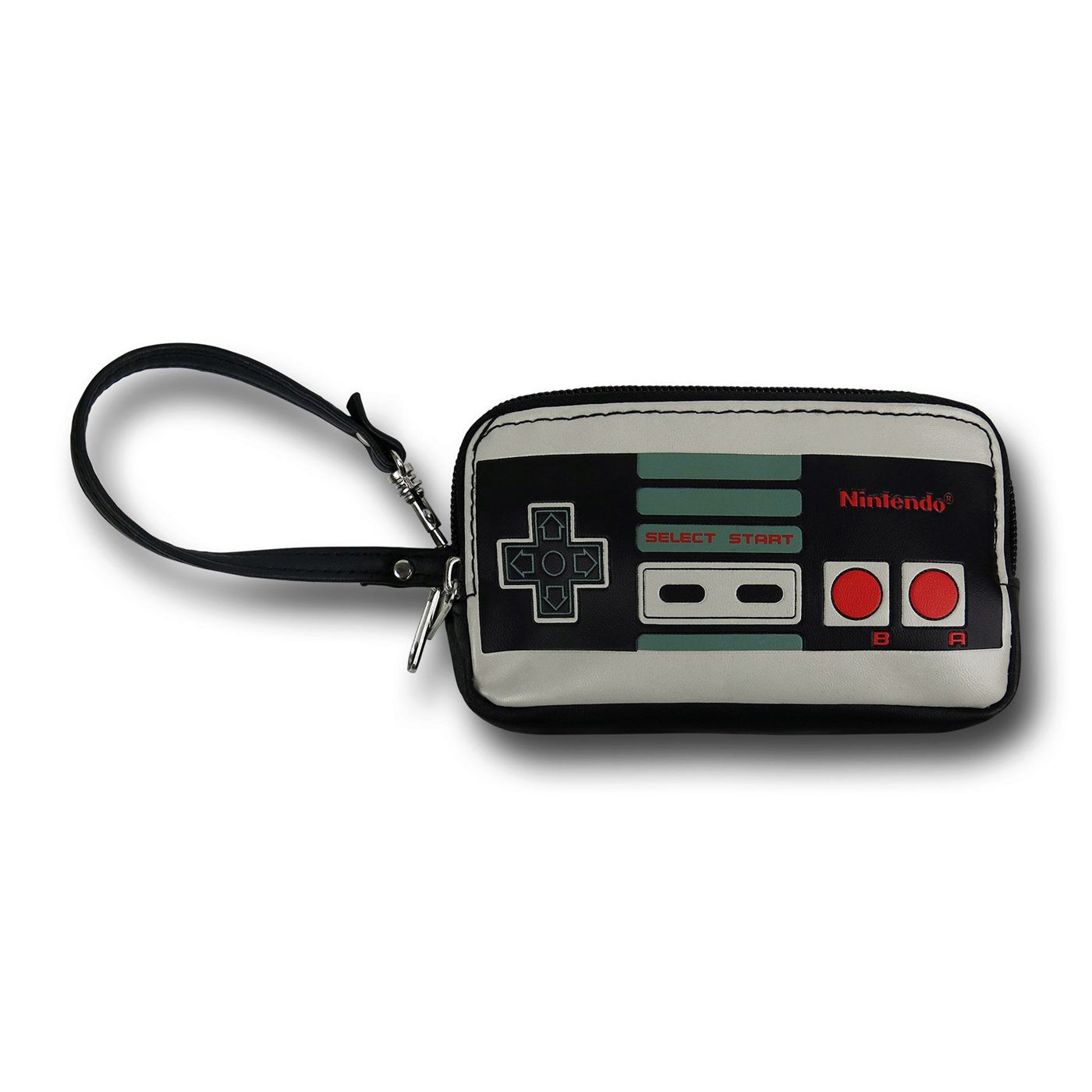 Nintendo Controller Double Zip Wallet, Grey