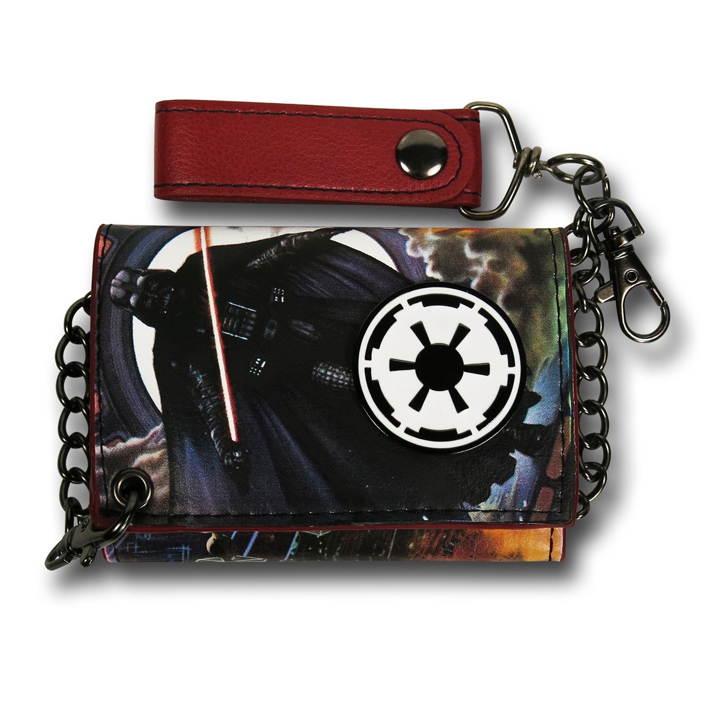 Star Wars Vader Metal Badge Chain Wallet, Black