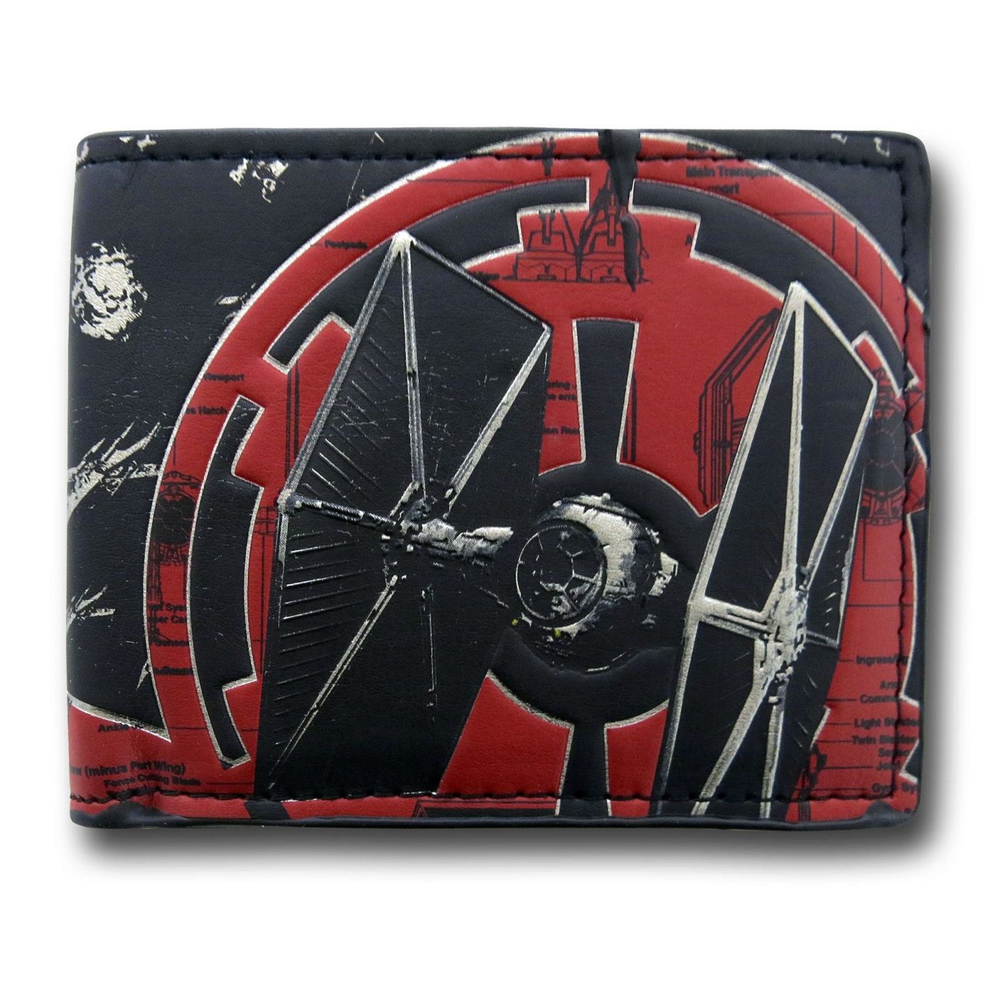 Star Wars TIE Fighter Fat Free Wallet, Red