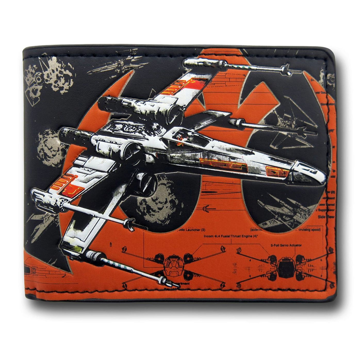 Star Wars X-Wing Fat-Free Wallet, Orange