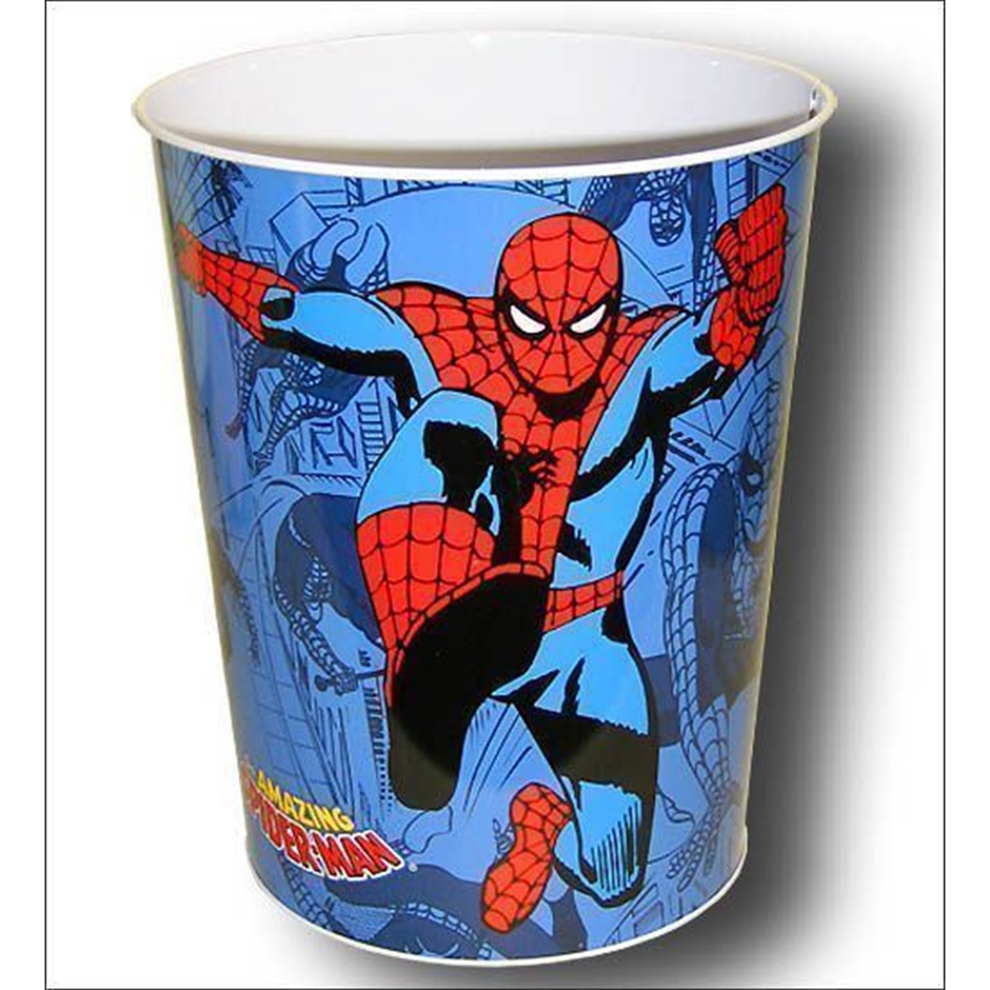 Spiderman Blue Wastebucket