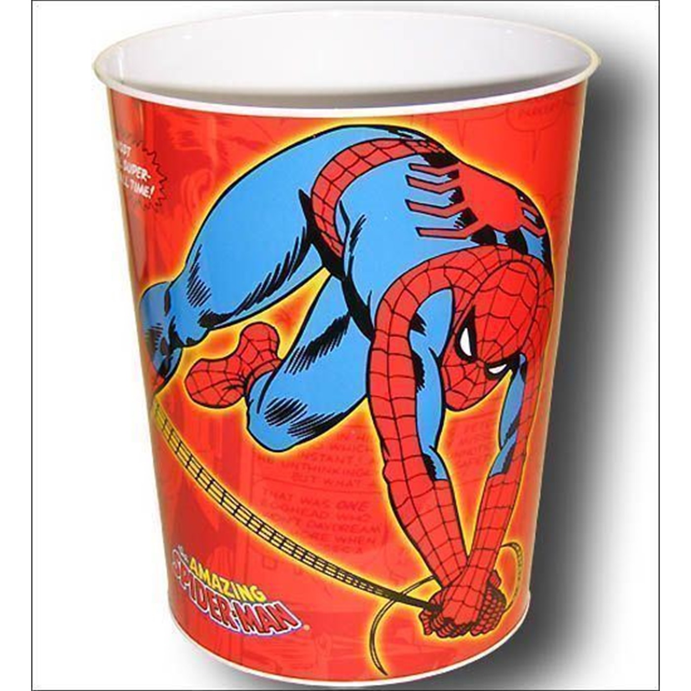 Spiderman Red Wastebucket