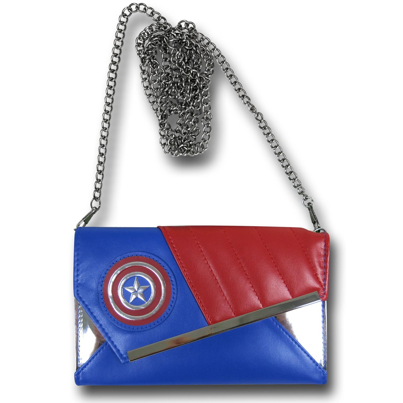 Captain America Women's Envelope Wallet, Blue