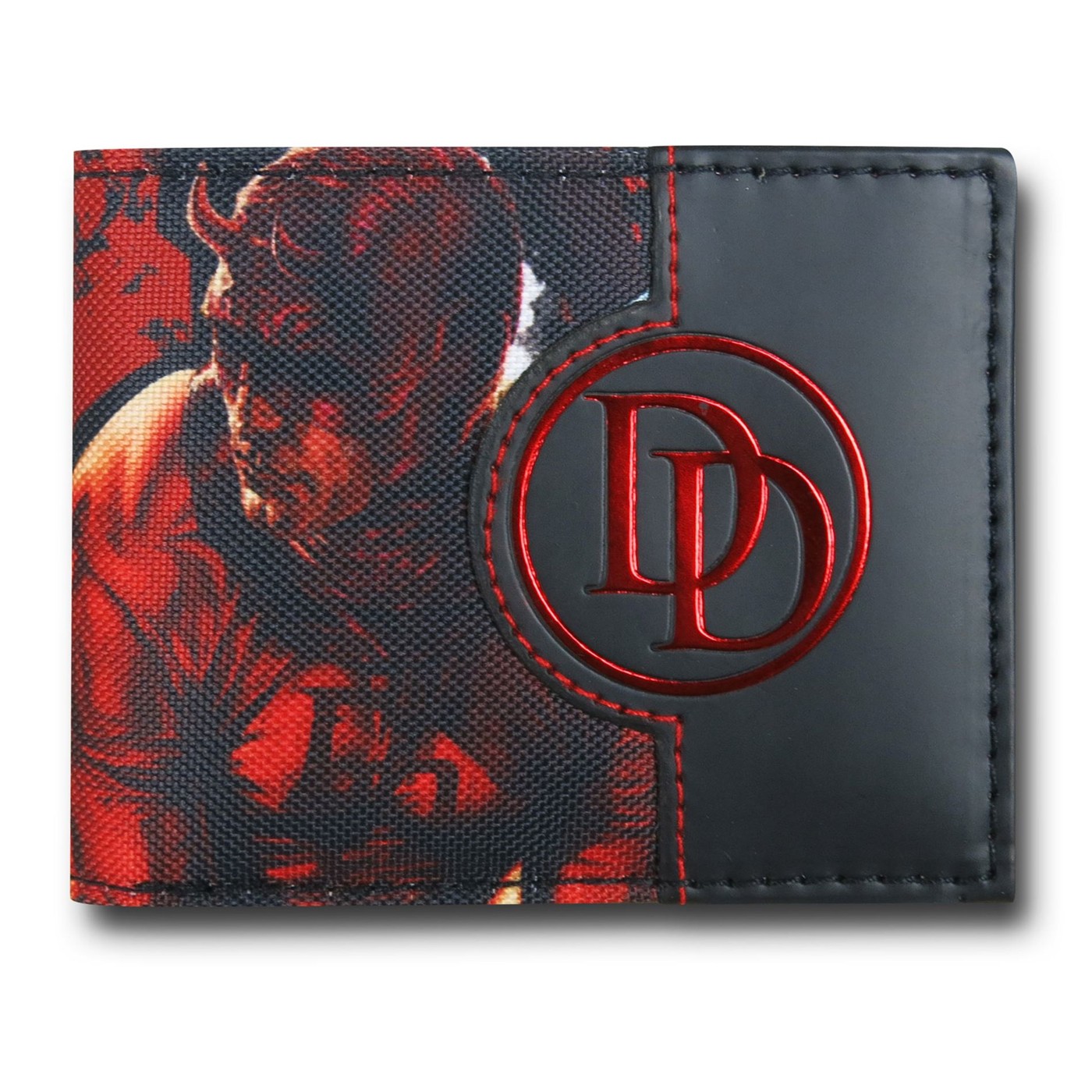 Daredevil Symbol & Image Bi-Fold Wallet, Black