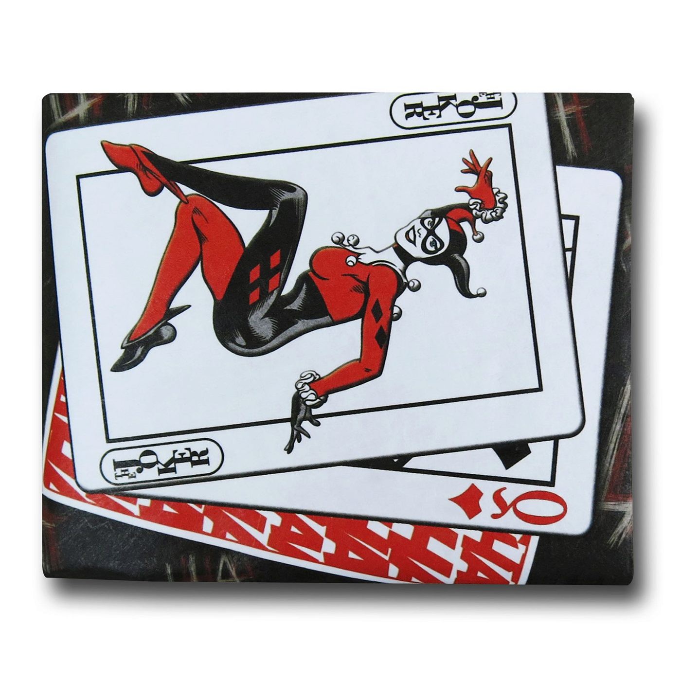 Harley Quinn Cards Tyvek Mighty Wallet, Red