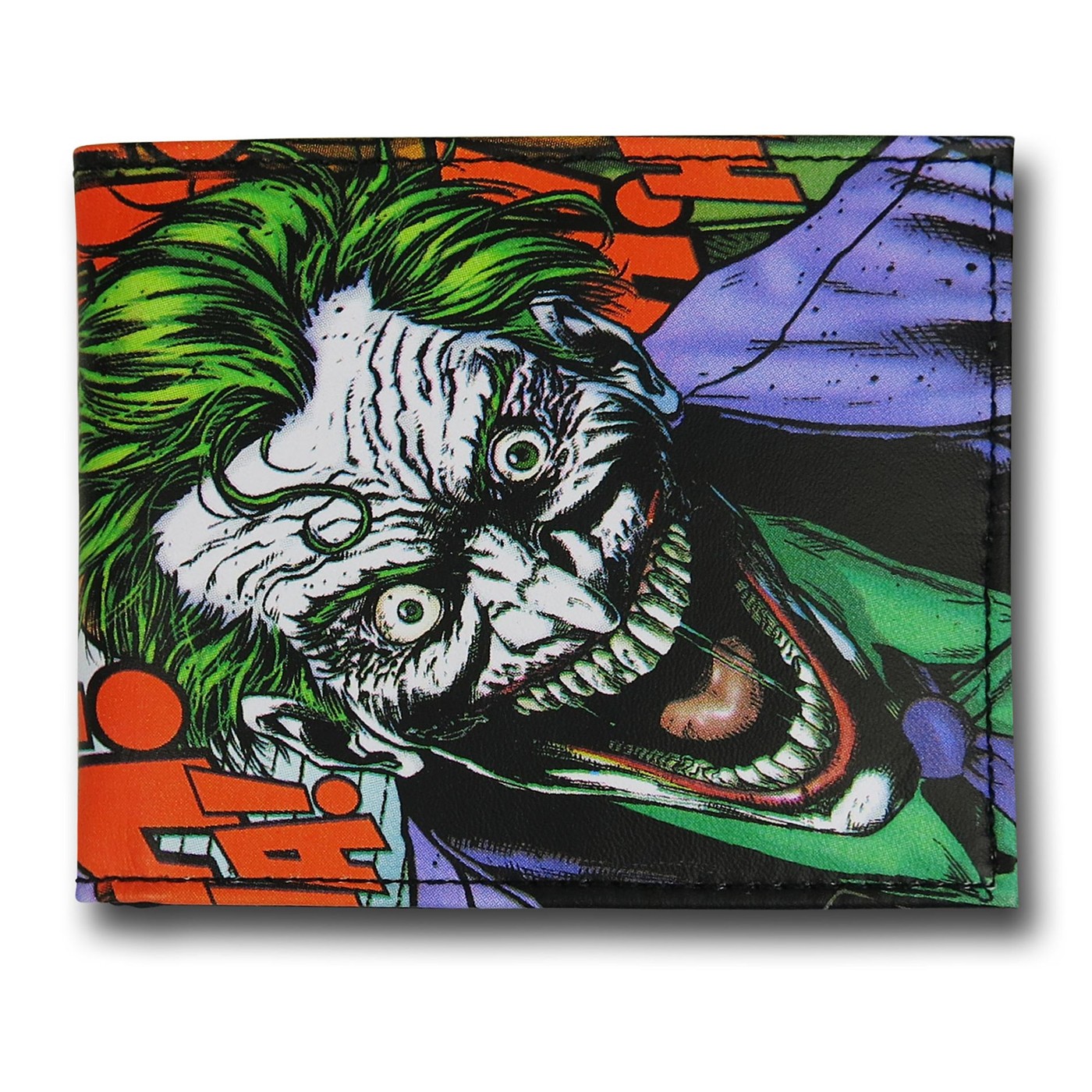 Joker Sublimated Bi-Fold Wallet, Orange