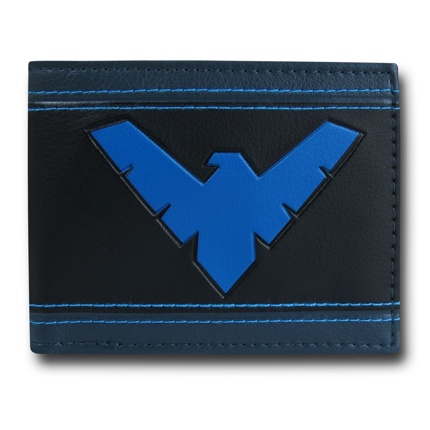 Nightwing Symbol Bi-Fold Wallet, Black