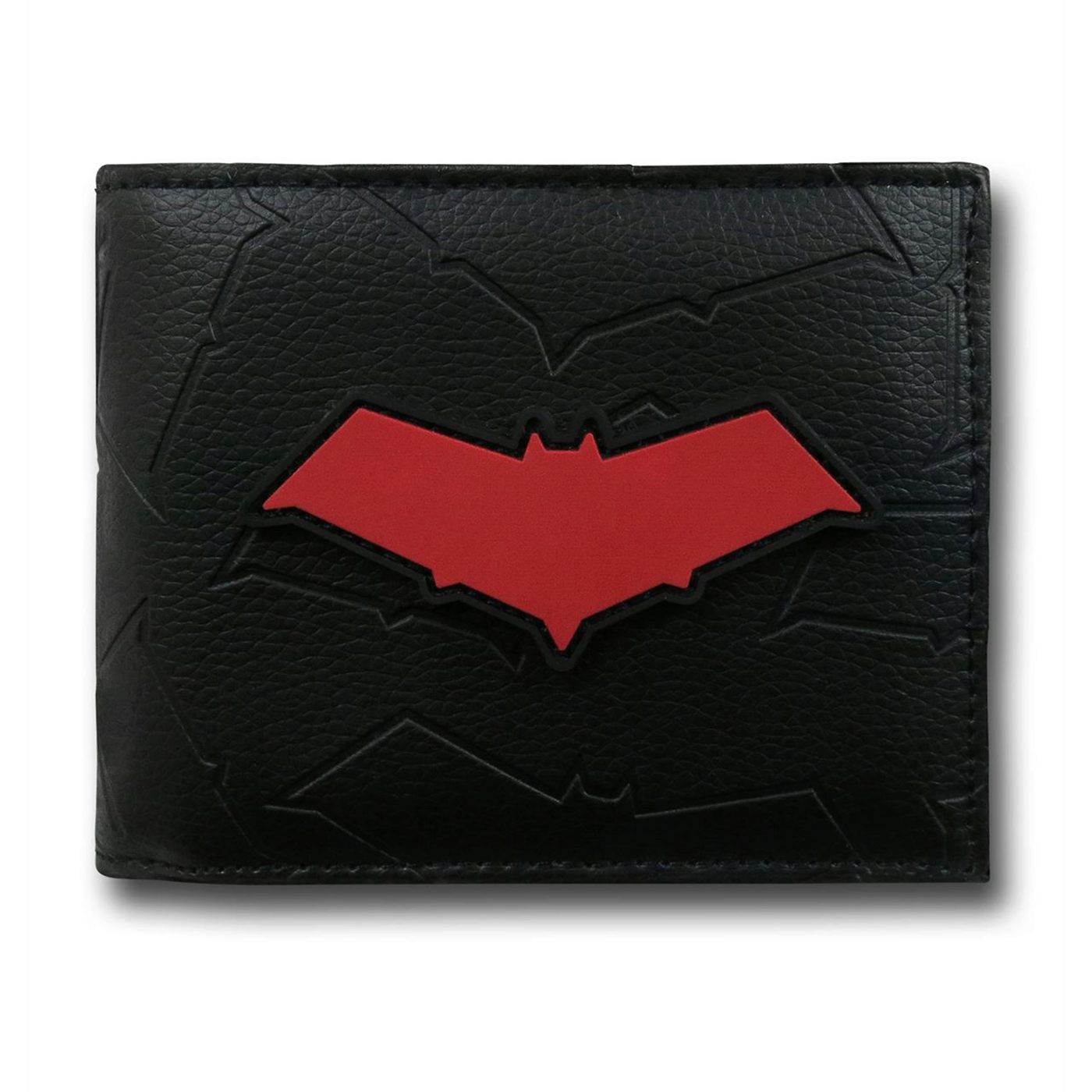 Red Hood Symbol Men's Bi-Fold Wallet, Black