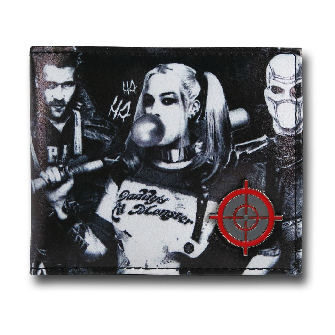 Suicide Squad Gang Men's Bi-Fold Wallet, Black