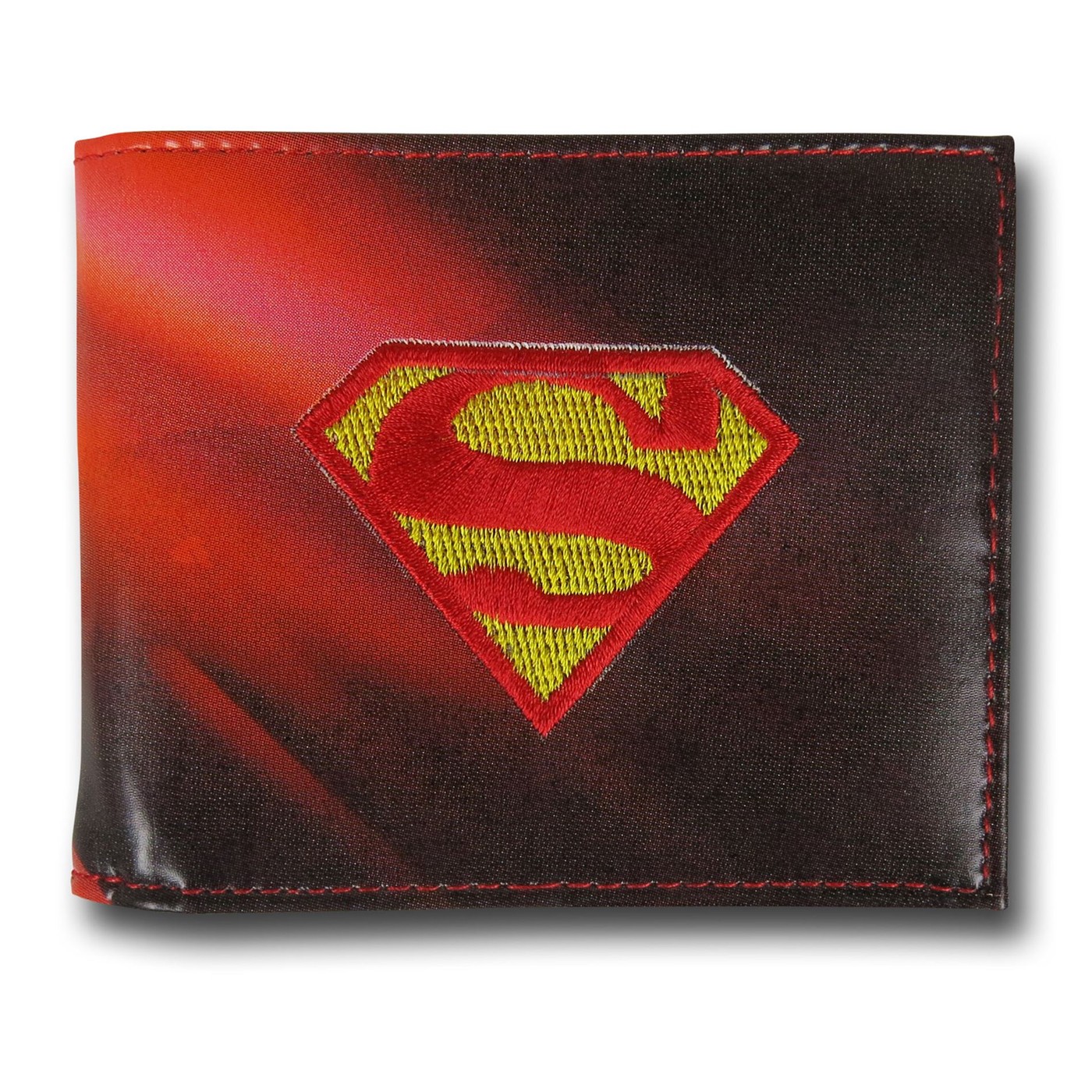 Superman 3D Emblem Sublimated Wallet, Red