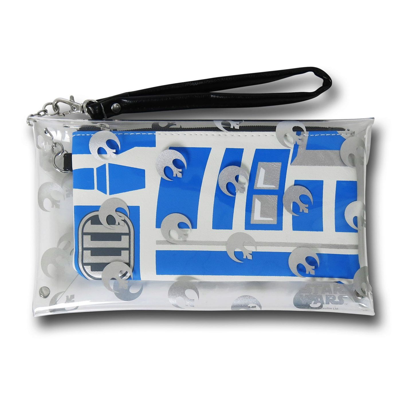 Star Wars R2D2 Clear Envelope 2-in-1 Wallet, White
