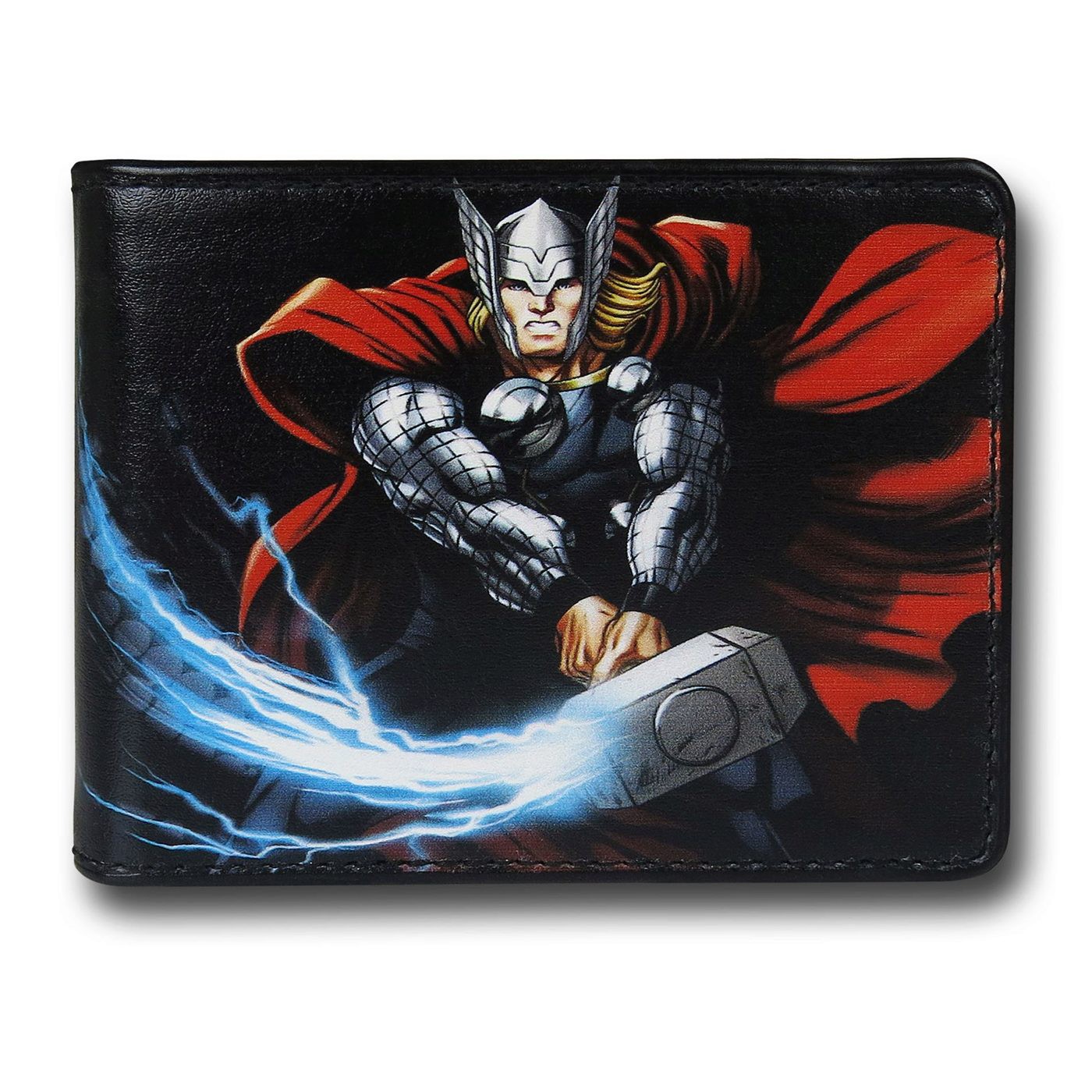 Thor Hammer Swing Bi-Fold Wallet, Black