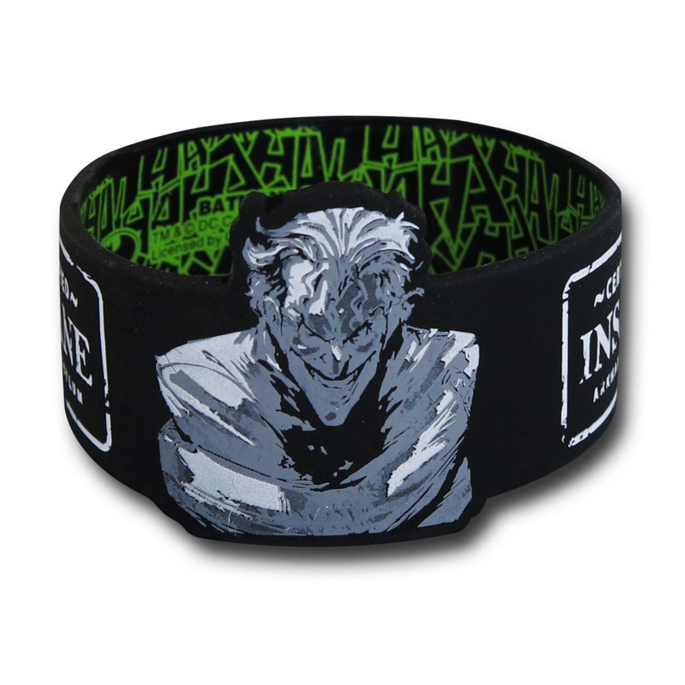 Joker Straightjacket Wristband, Black