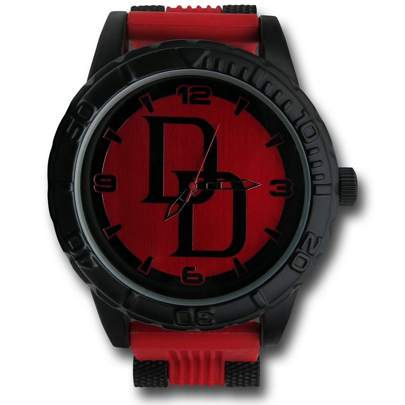 Daredevil Watch with Silicone Band, Red
