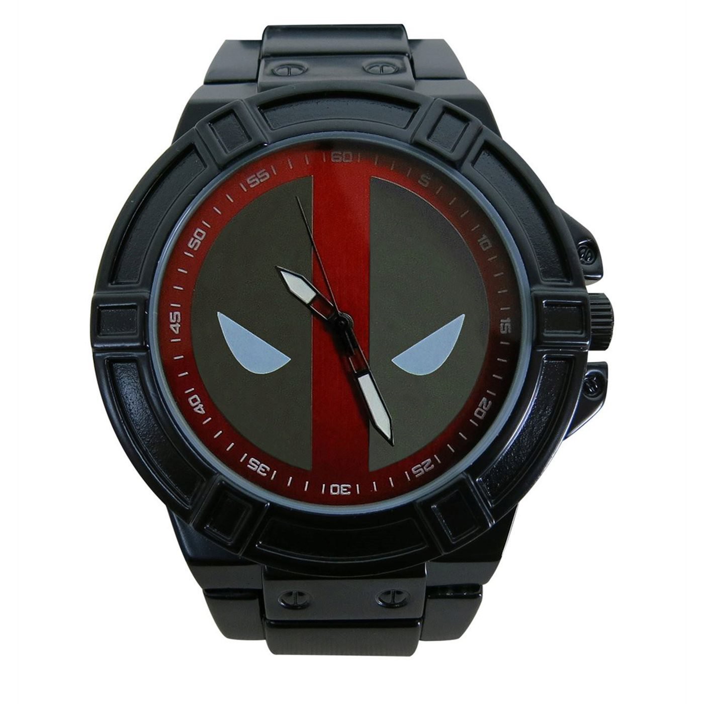 Deadpool Symbol Black Watch with Metal Band, Black