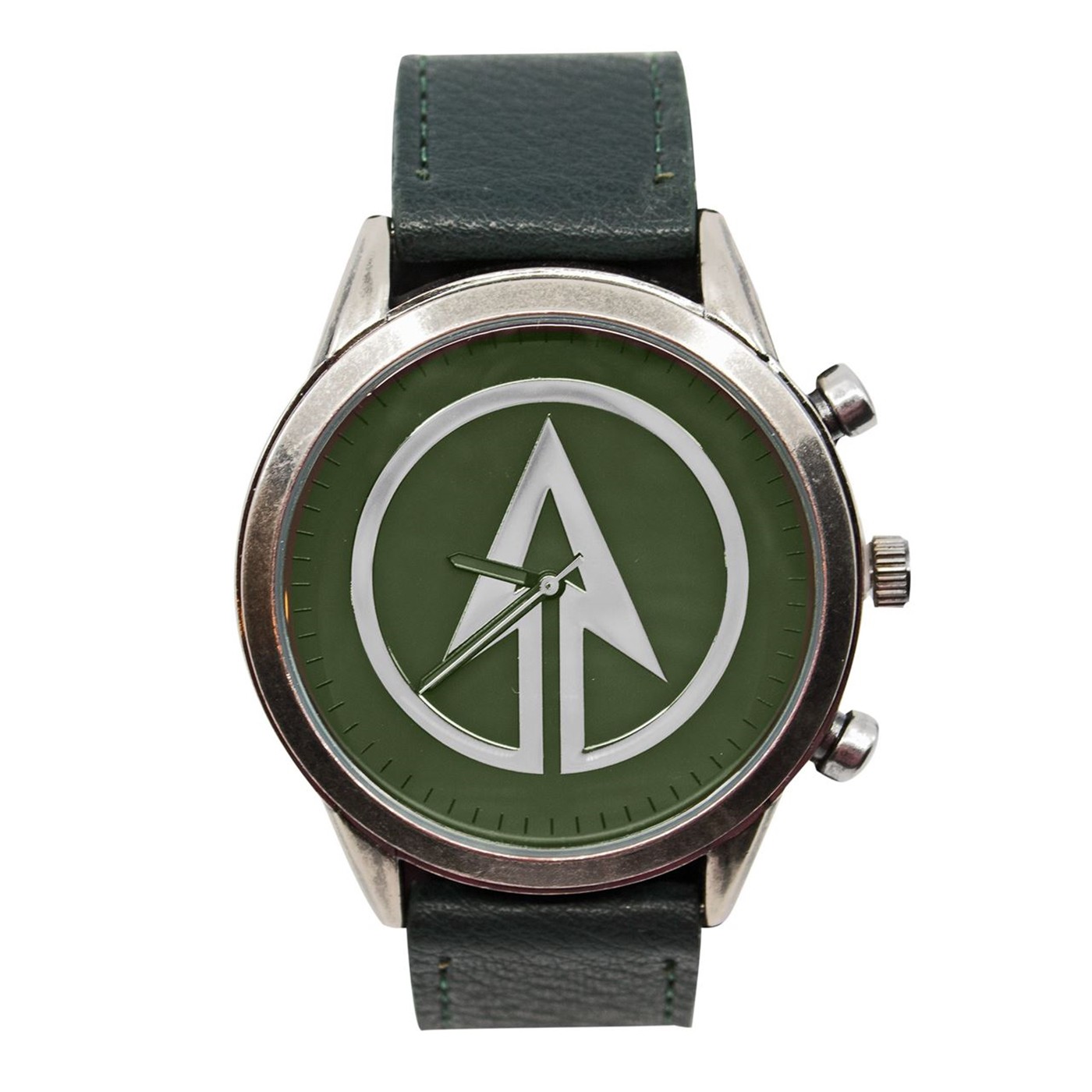Green Arrow Symbol Watch with Adjustable Strap, Green
